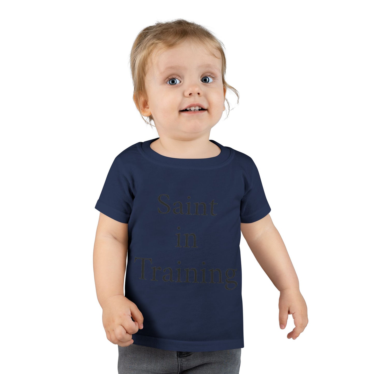 Toddler T-Shirt - "Saint in Training" Cute Catholic Baby Tee