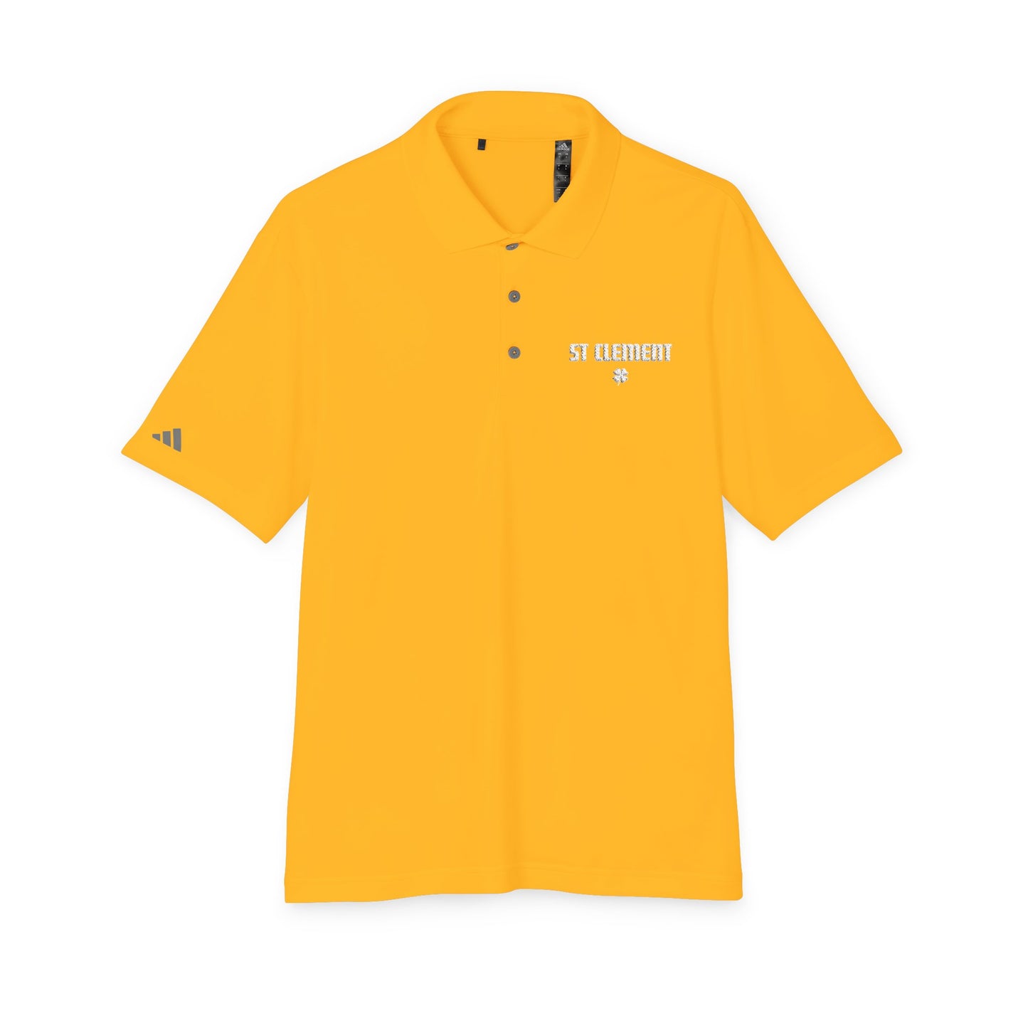 St. Clement Performance Polo — Lightweight Athletic Golf Shirt WHITE stitching