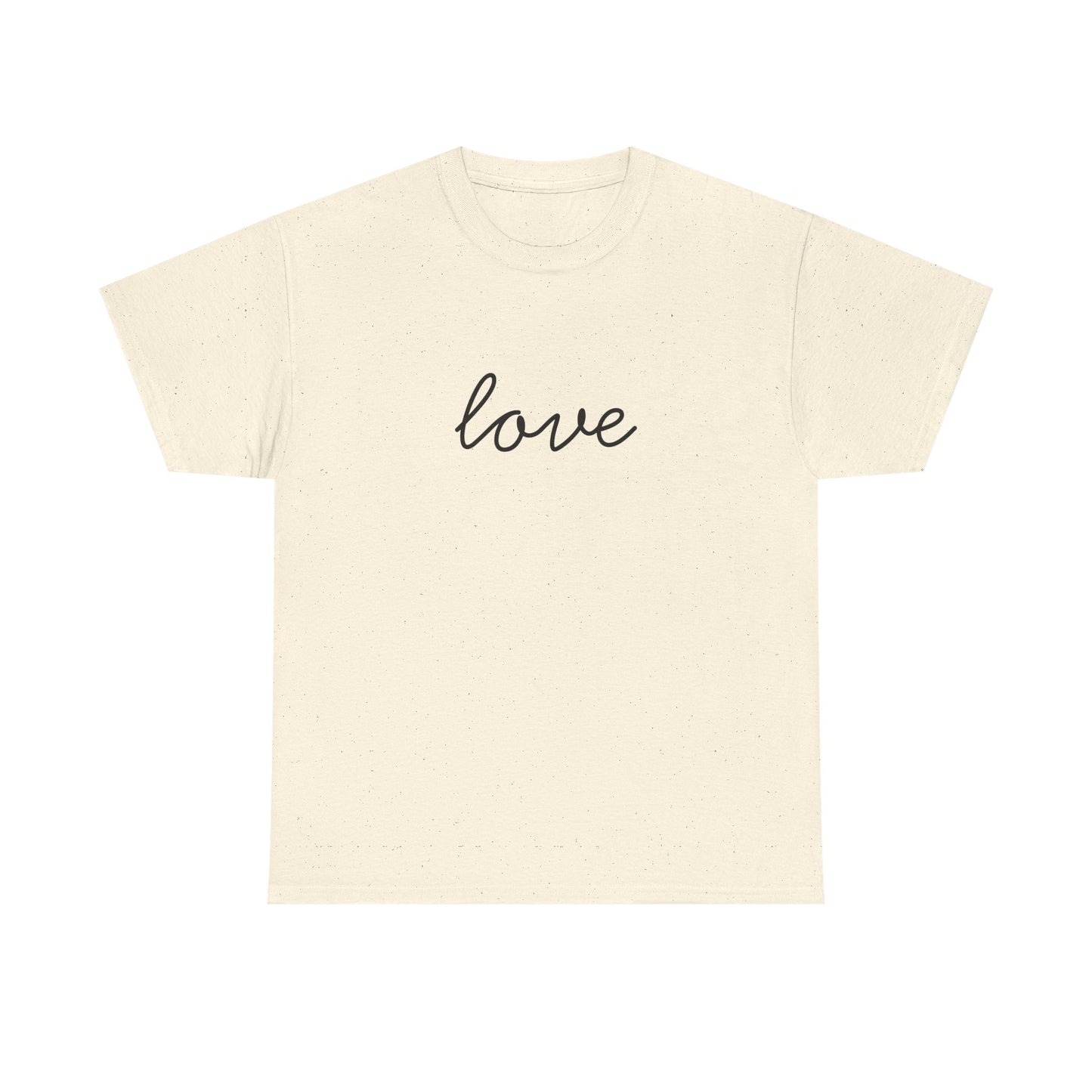 Love Script T-Shirt —Black Printing