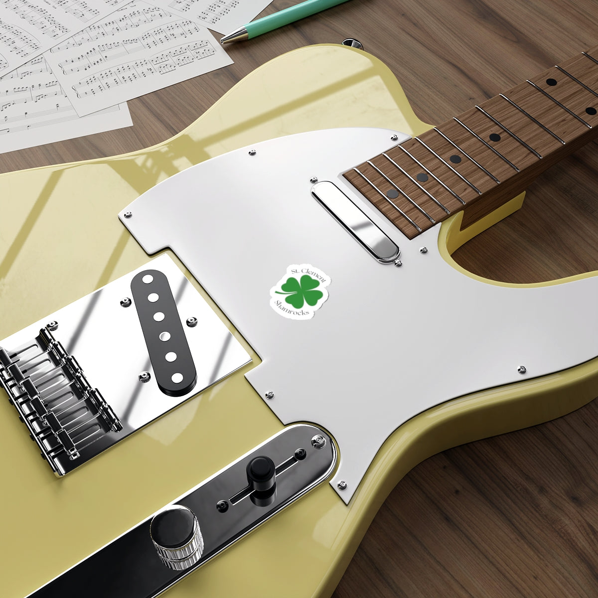 St. Clement Shamrocks Die-Cut Sticker
