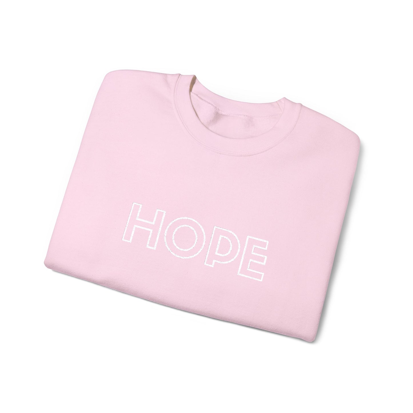 HOPE Embroidered Crewneck Sweatshirt - White stitching