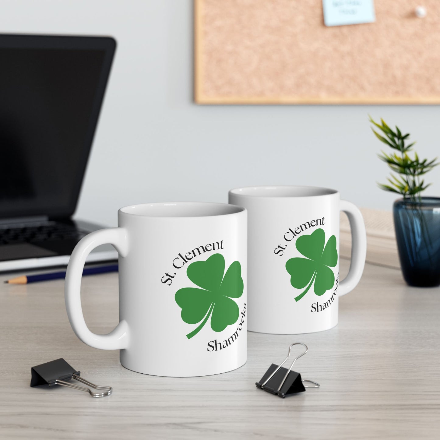 St. Clement Shamrock Ceramic Mug