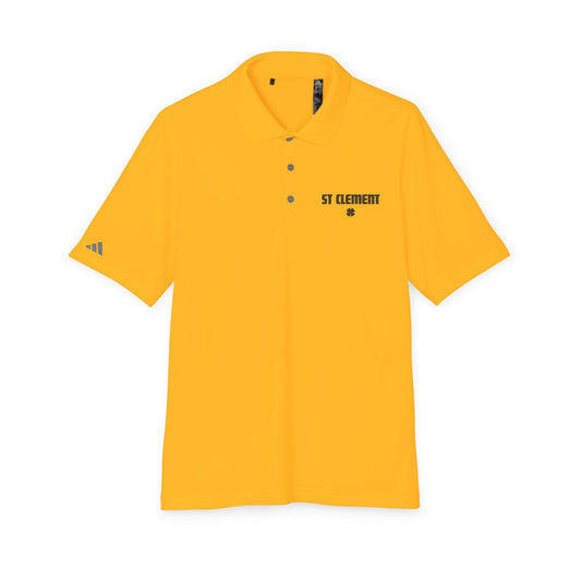 St. Clement Performance Polo — Lightweight Athletic Golf Shirt BLACK stitching