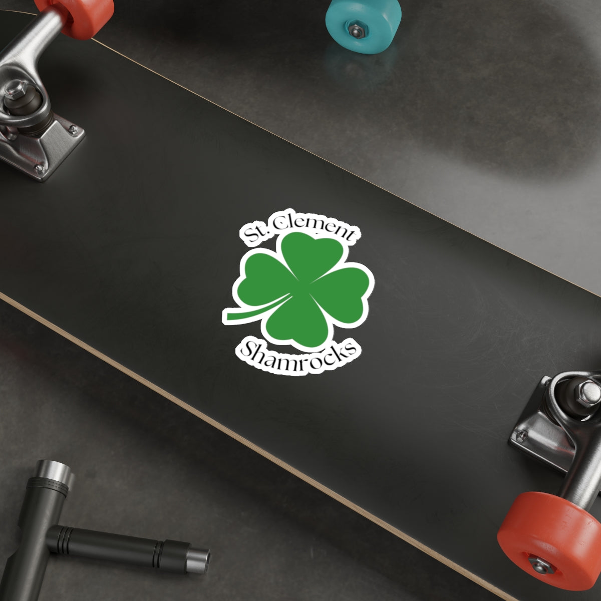 St. Clement Shamrocks Die-Cut Sticker