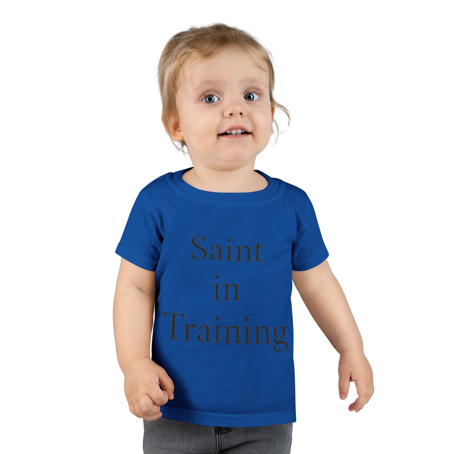 Toddler T-Shirt - "Saint in Training" Cute Catholic Baby Tee