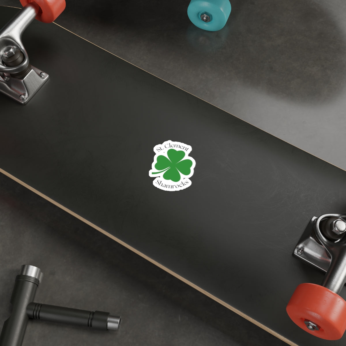 St. Clement Shamrocks Die-Cut Sticker
