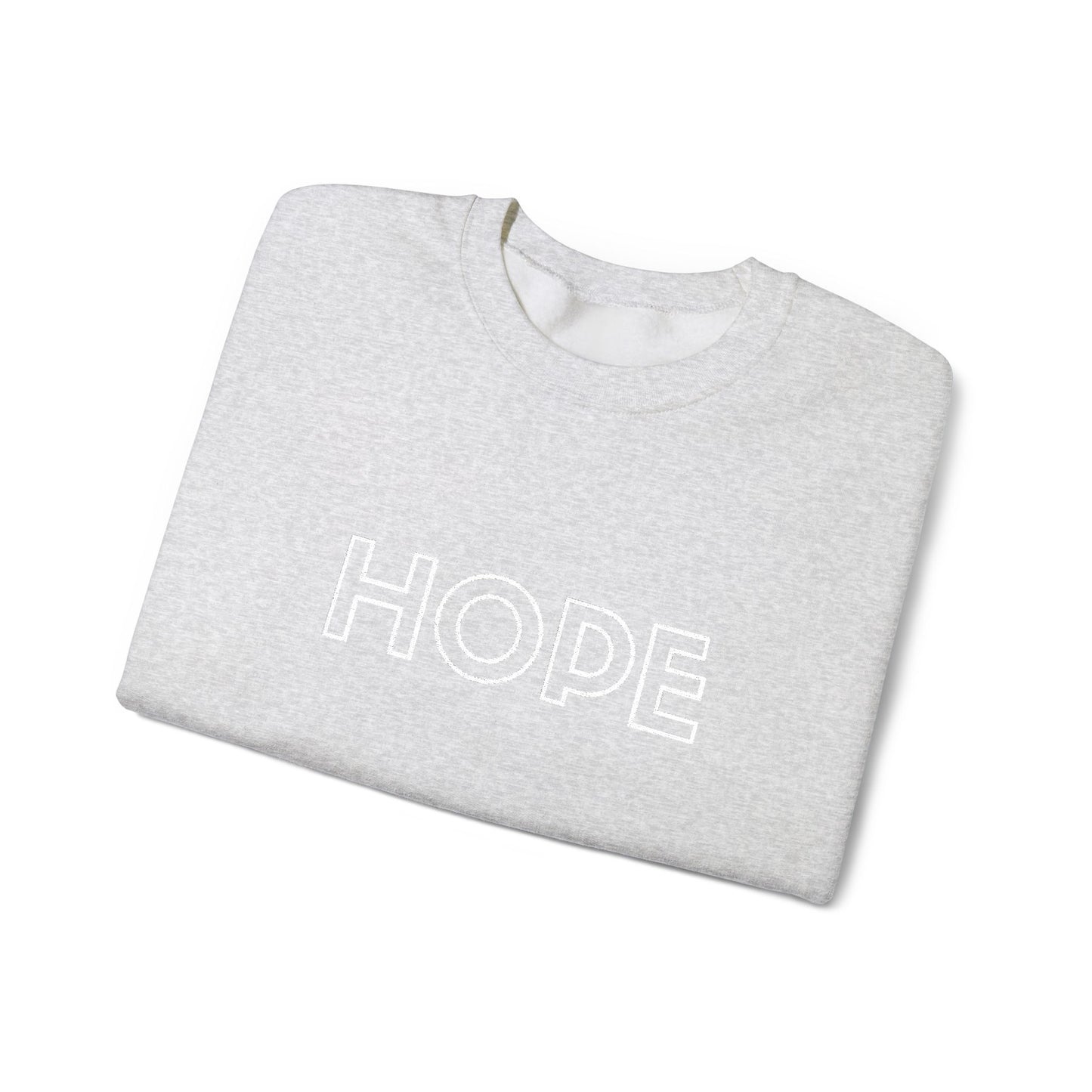 HOPE Embroidered Crewneck Sweatshirt - White stitching