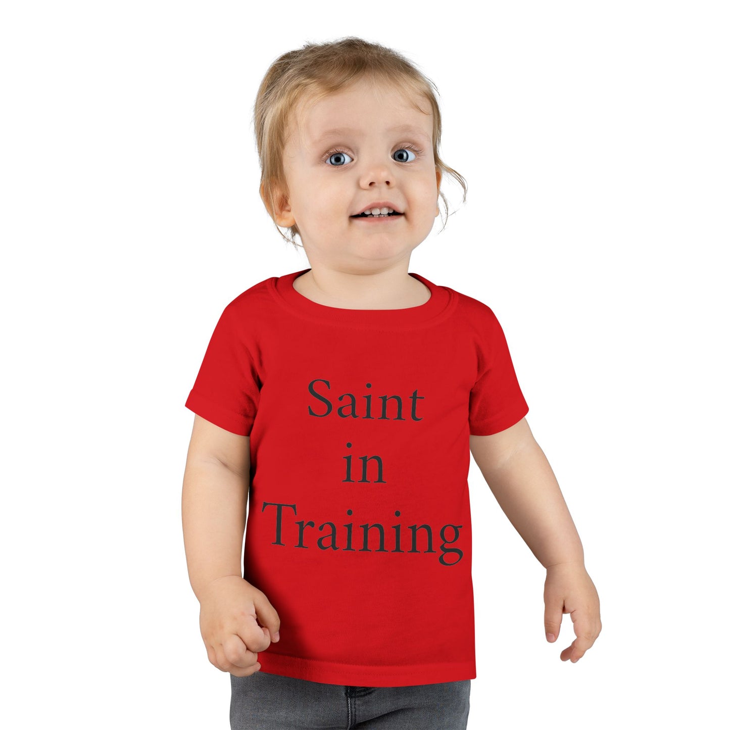 Toddler T-Shirt - "Saint in Training" Cute Catholic Baby Tee