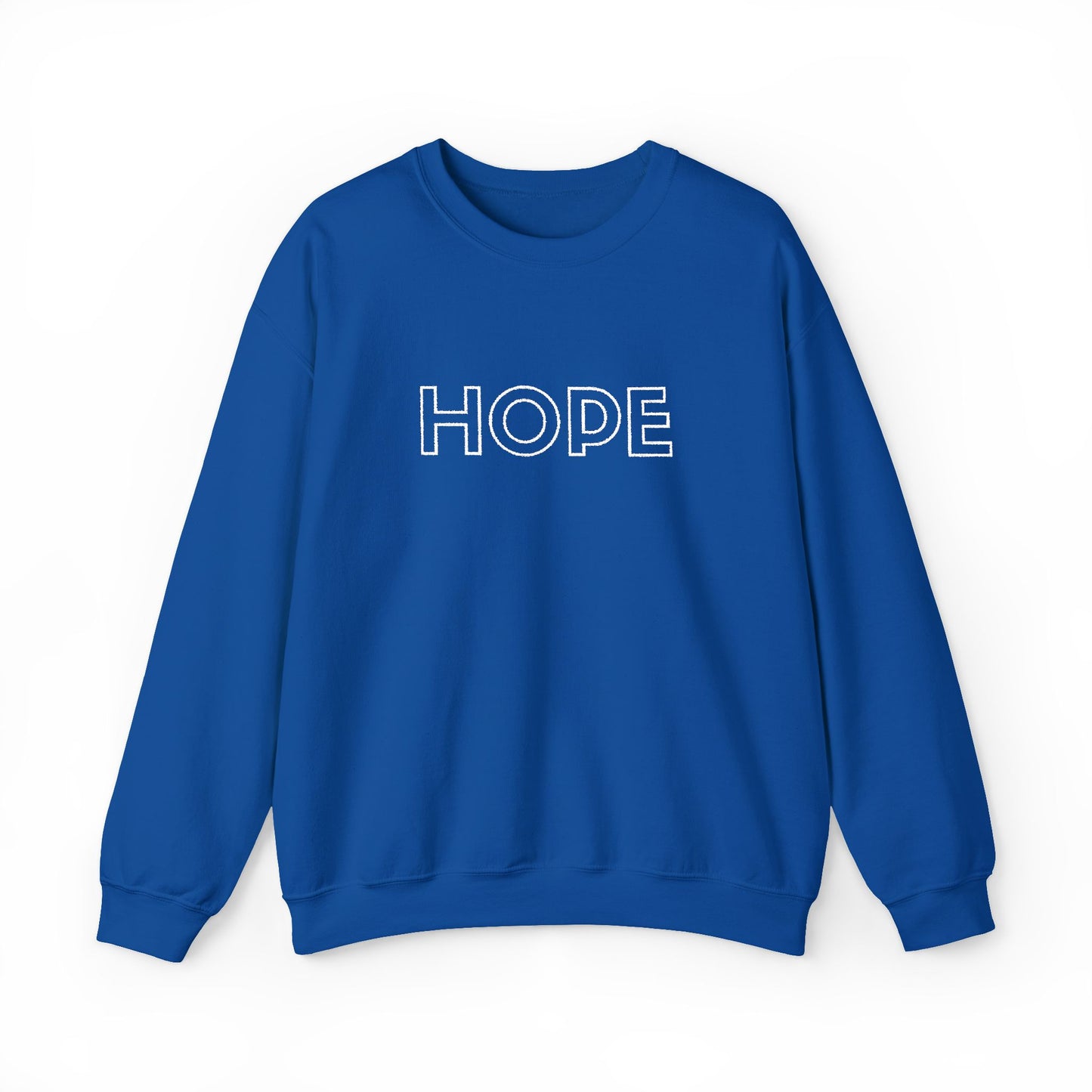 HOPE Embroidered Crewneck Sweatshirt - White stitching