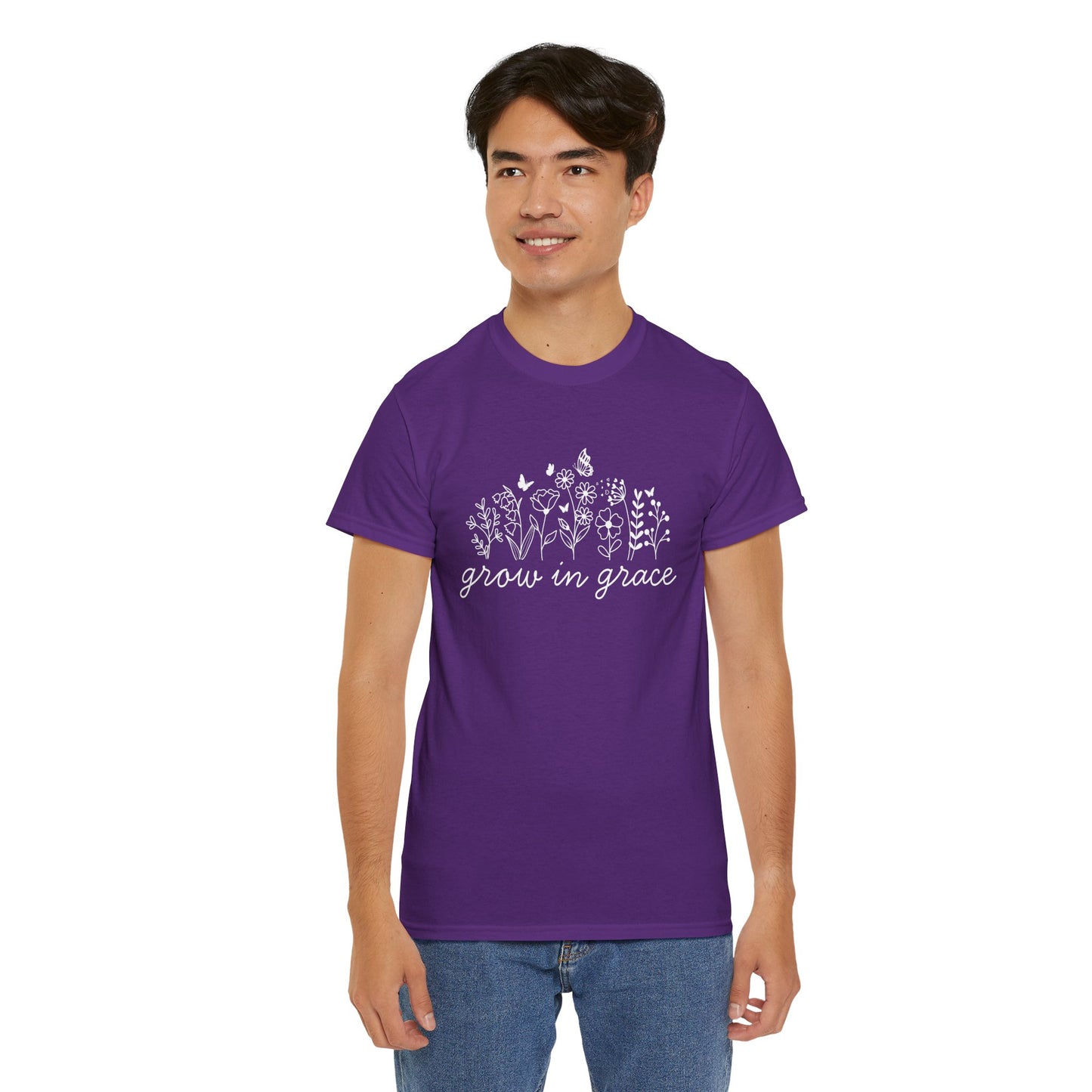 Grow in grace T-Shirt —white Printing