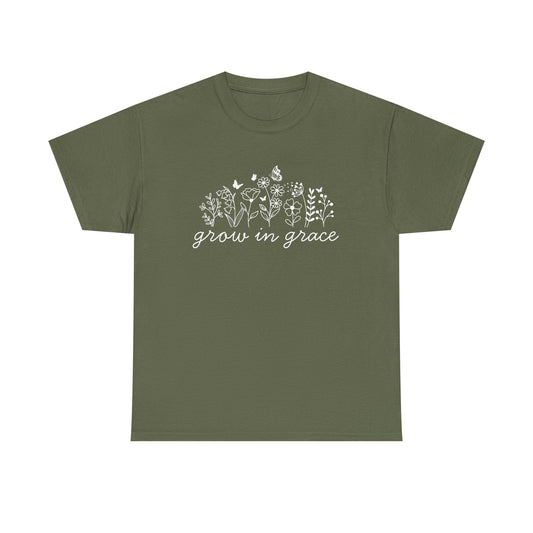 Grow in grace T-Shirt —white Printing