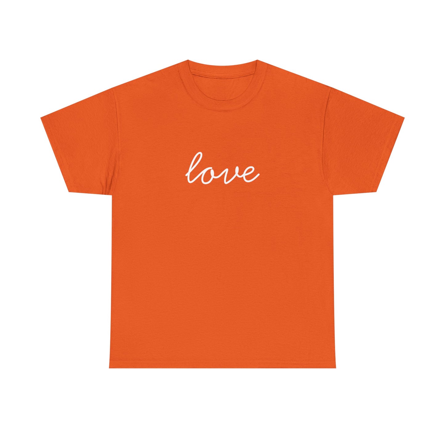 Love Script T-Shirt —white Printing