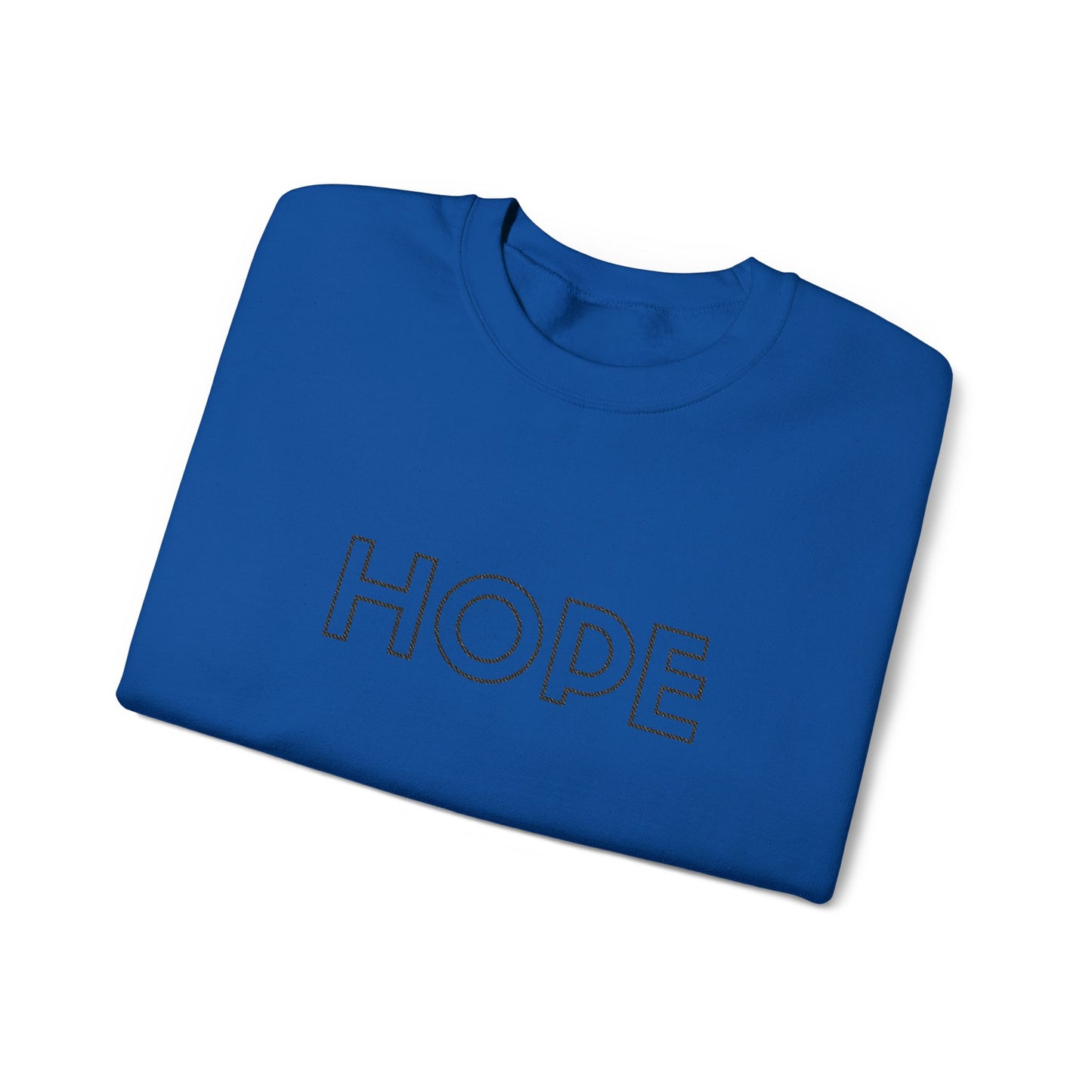HOPE Embroidered Crewneck Sweatshirt - Black Stitching