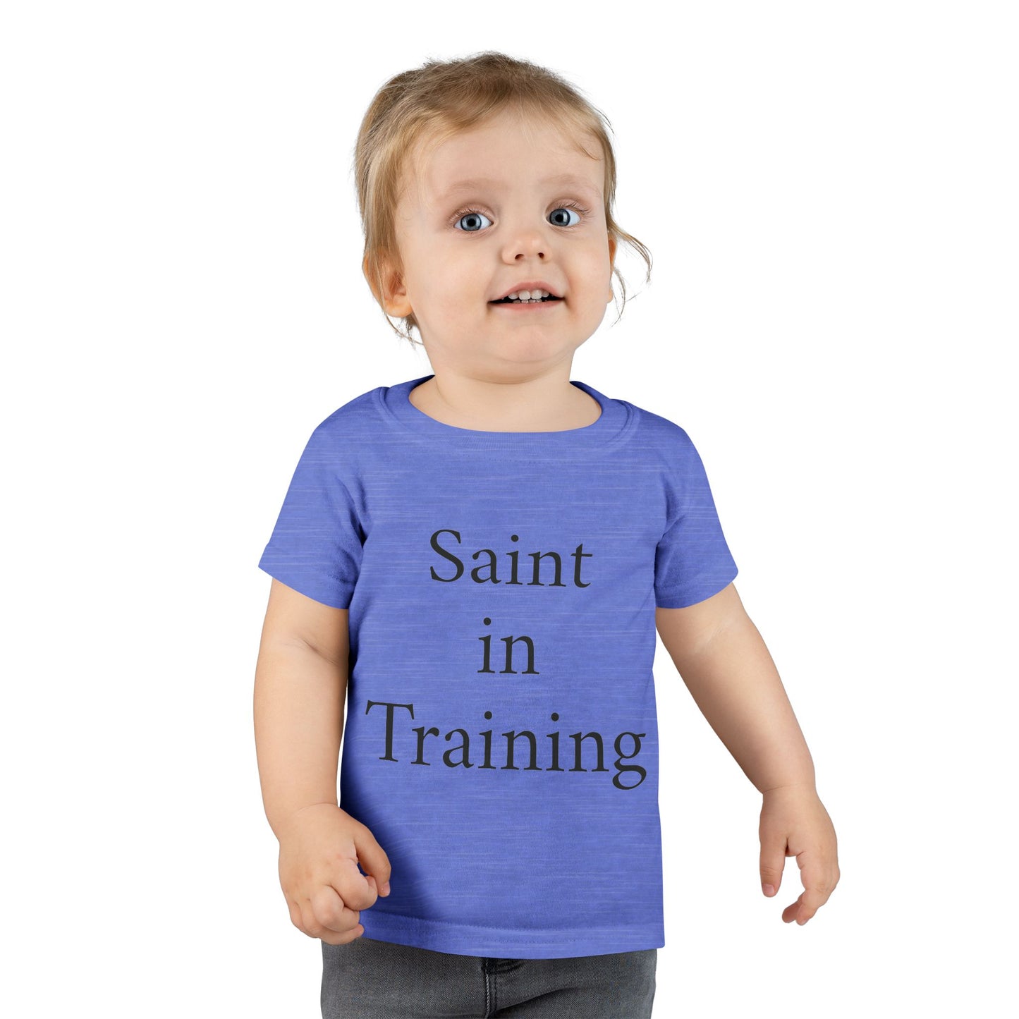 Toddler T-Shirt - "Saint in Training" Cute Catholic Baby Tee