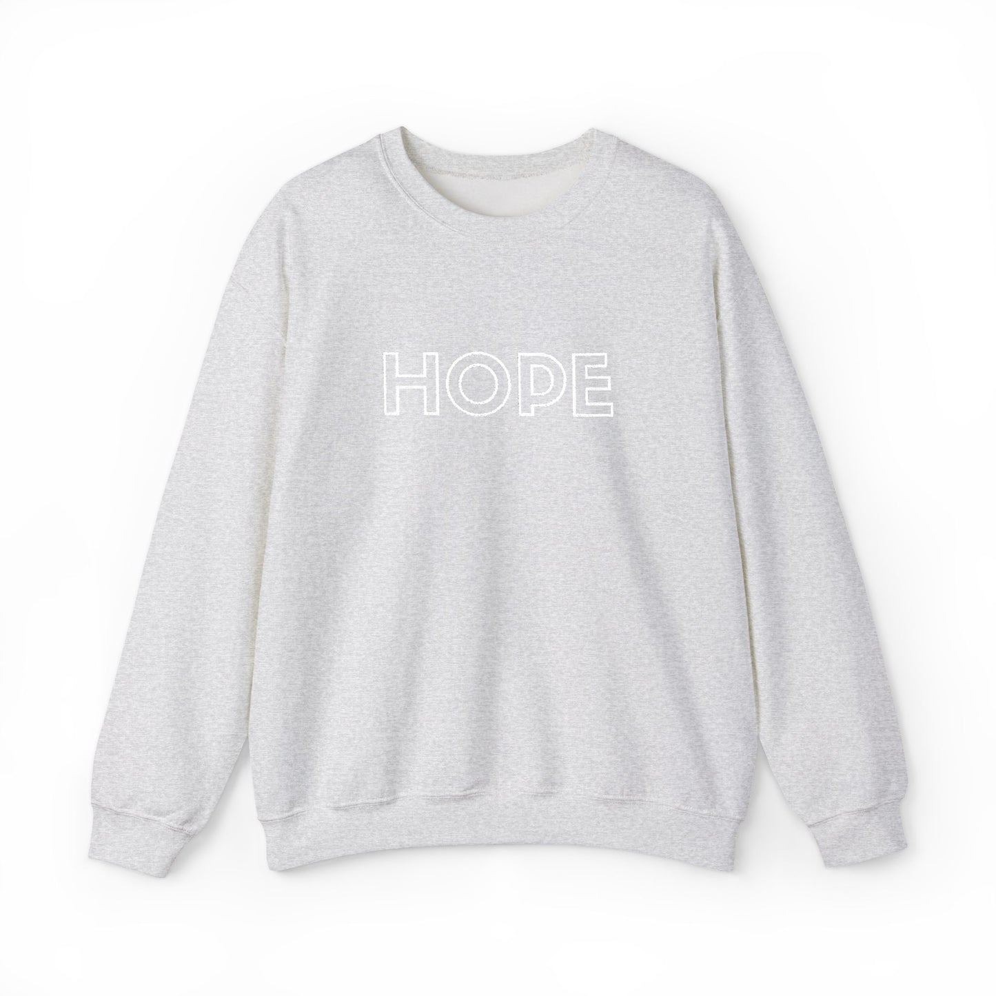 HOPE Embroidered Crewneck Sweatshirt - White stitching