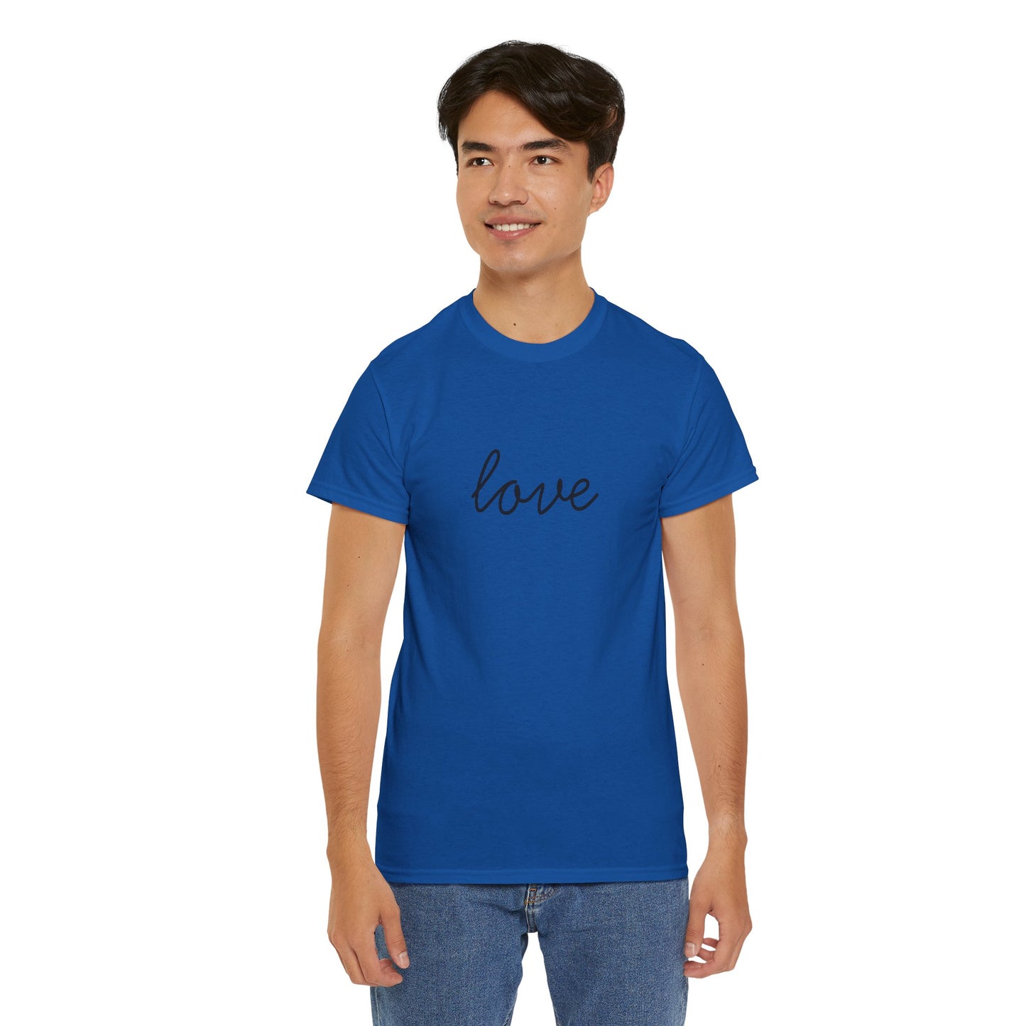 Love Script T-Shirt —Black Printing