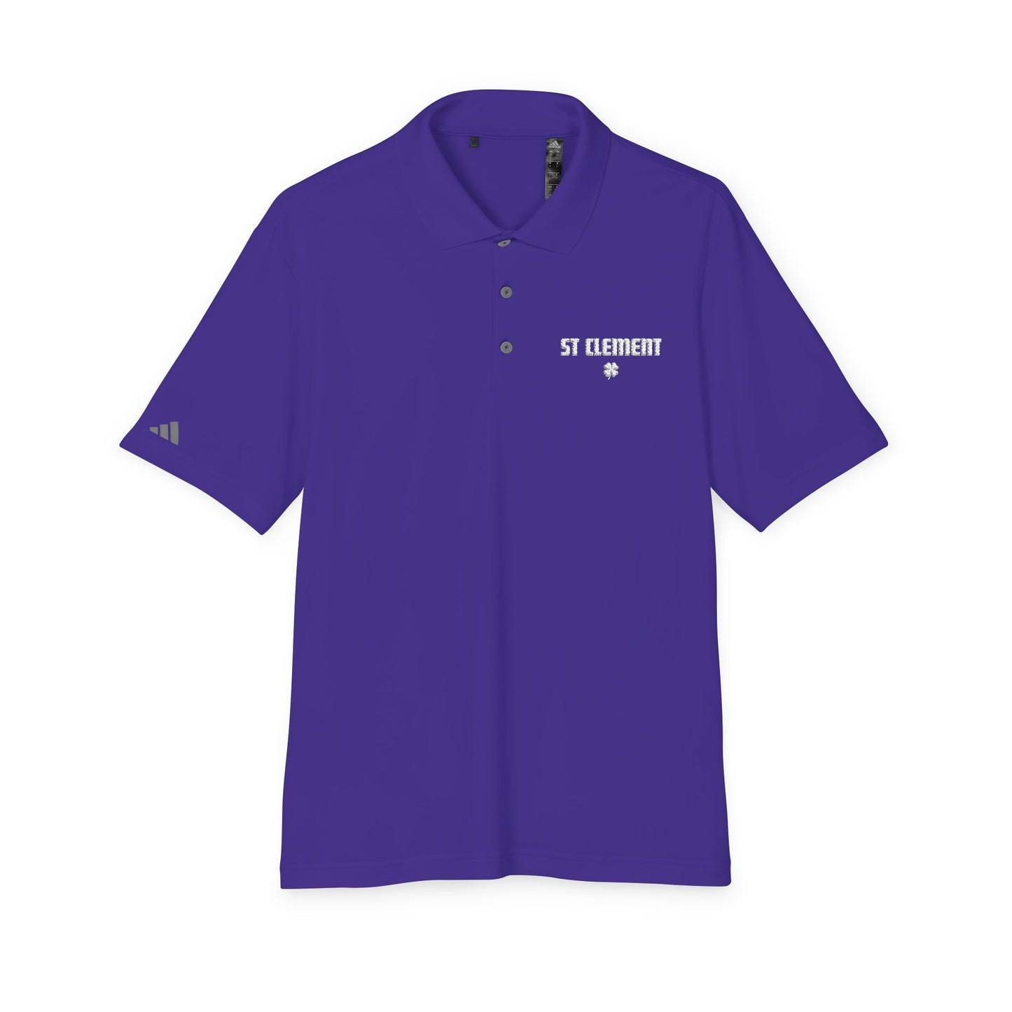 St. Clement Performance Polo — Lightweight Athletic Golf Shirt WHITE stitching