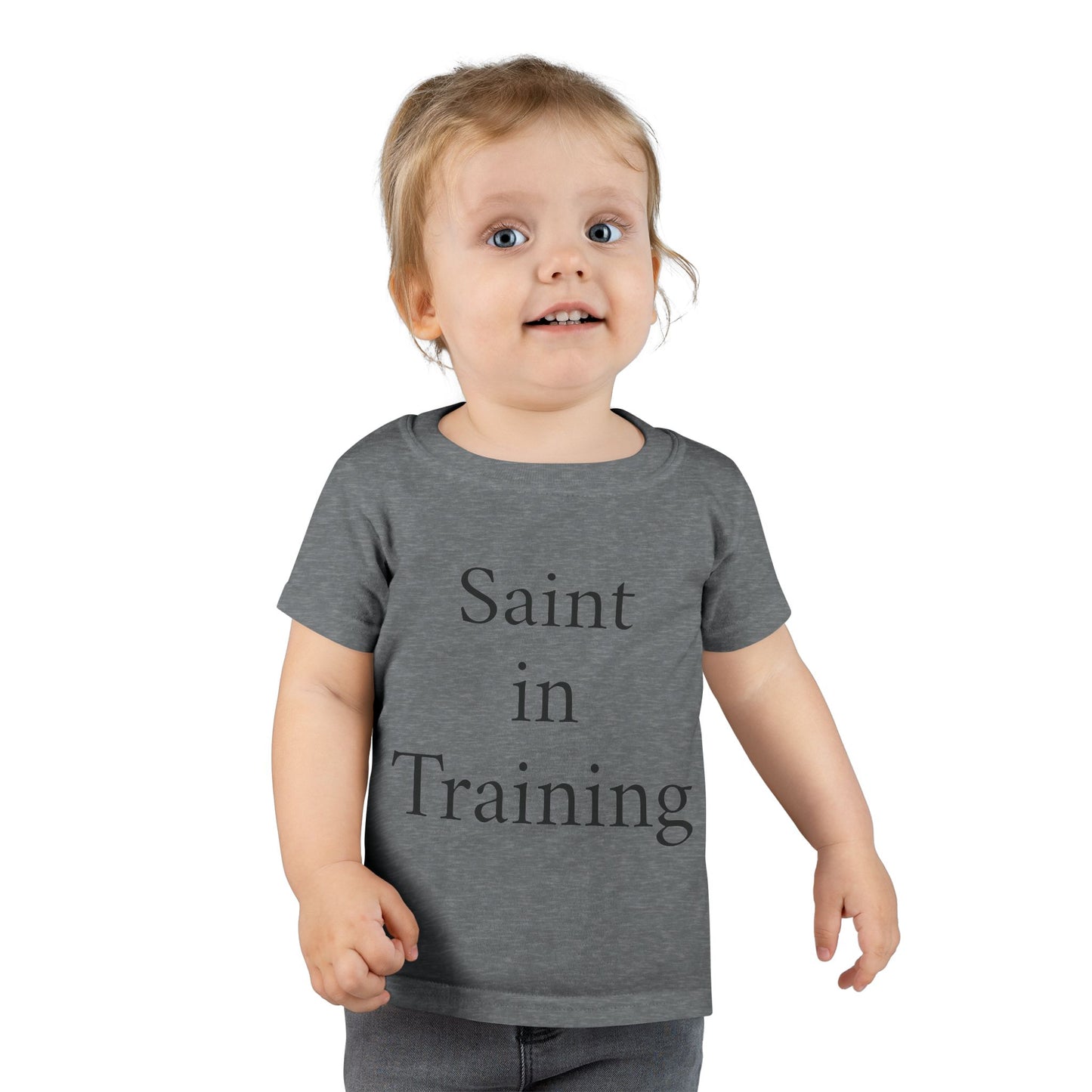 Toddler T-Shirt - "Saint in Training" Cute Catholic Baby Tee