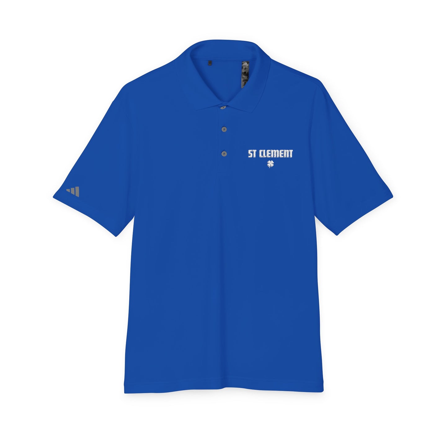 St. Clement Performance Polo — Lightweight Athletic Golf Shirt WHITE stitching