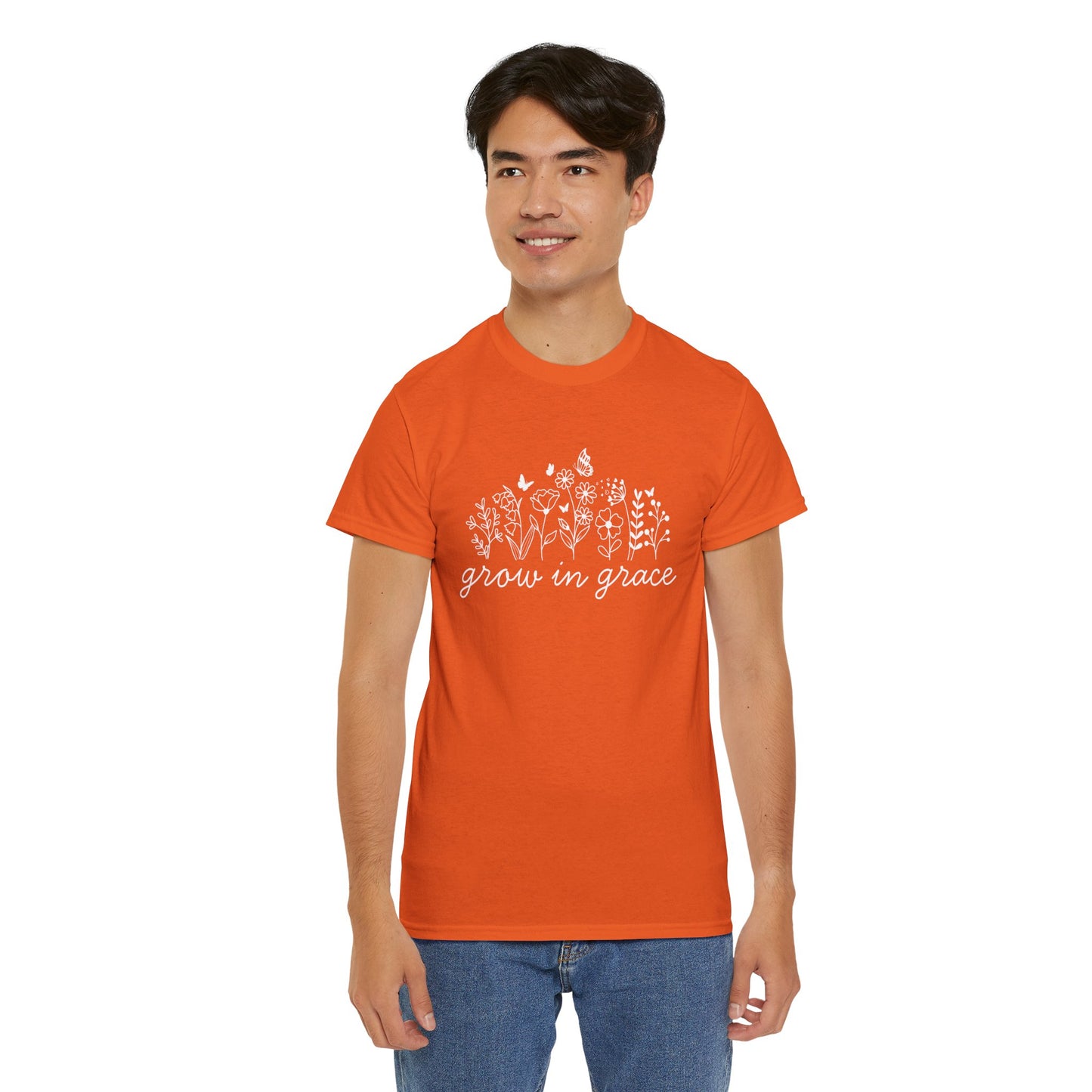 Grow in grace T-Shirt —white Printing