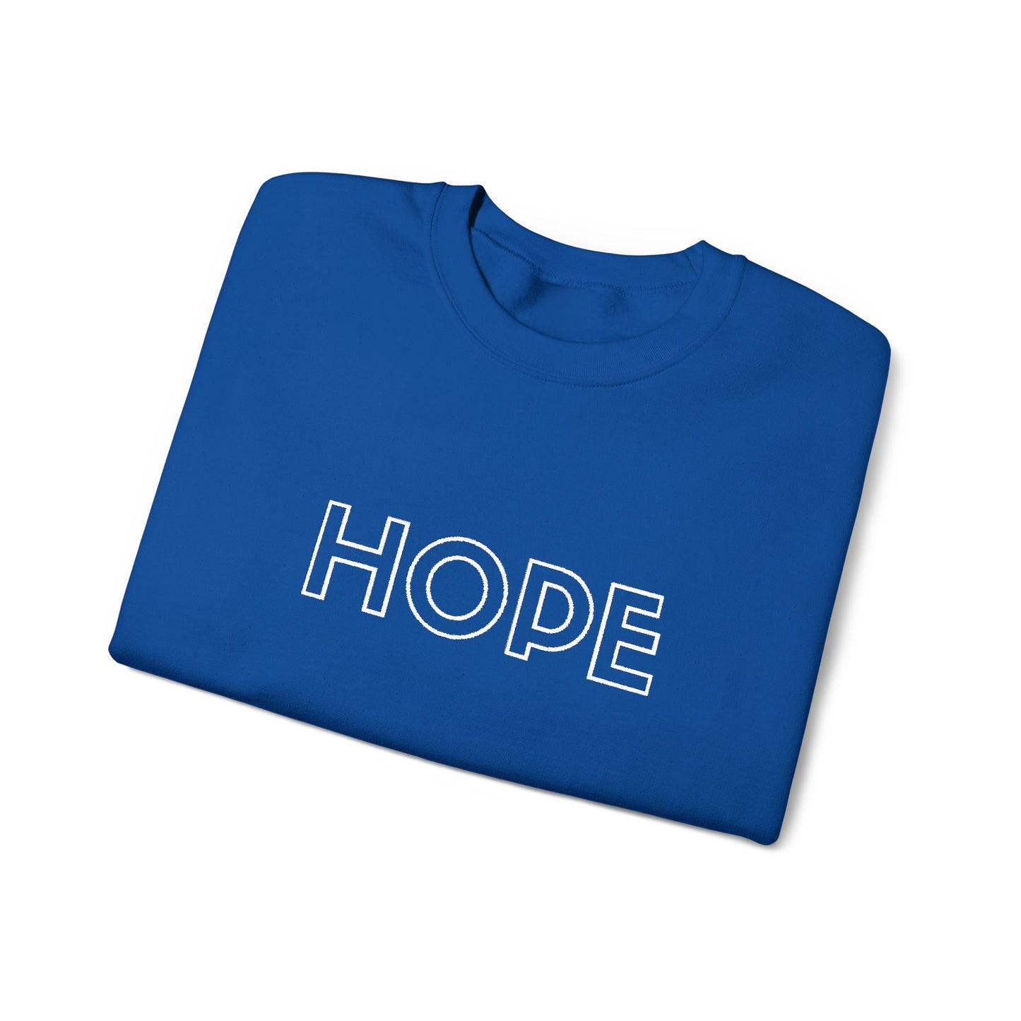 HOPE Embroidered Crewneck Sweatshirt - White stitching