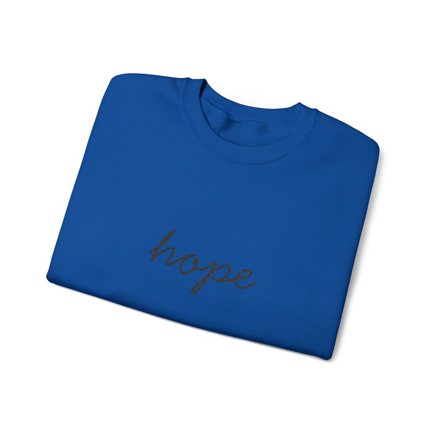 hope Script Crewneck Sweatshirt - black stitching