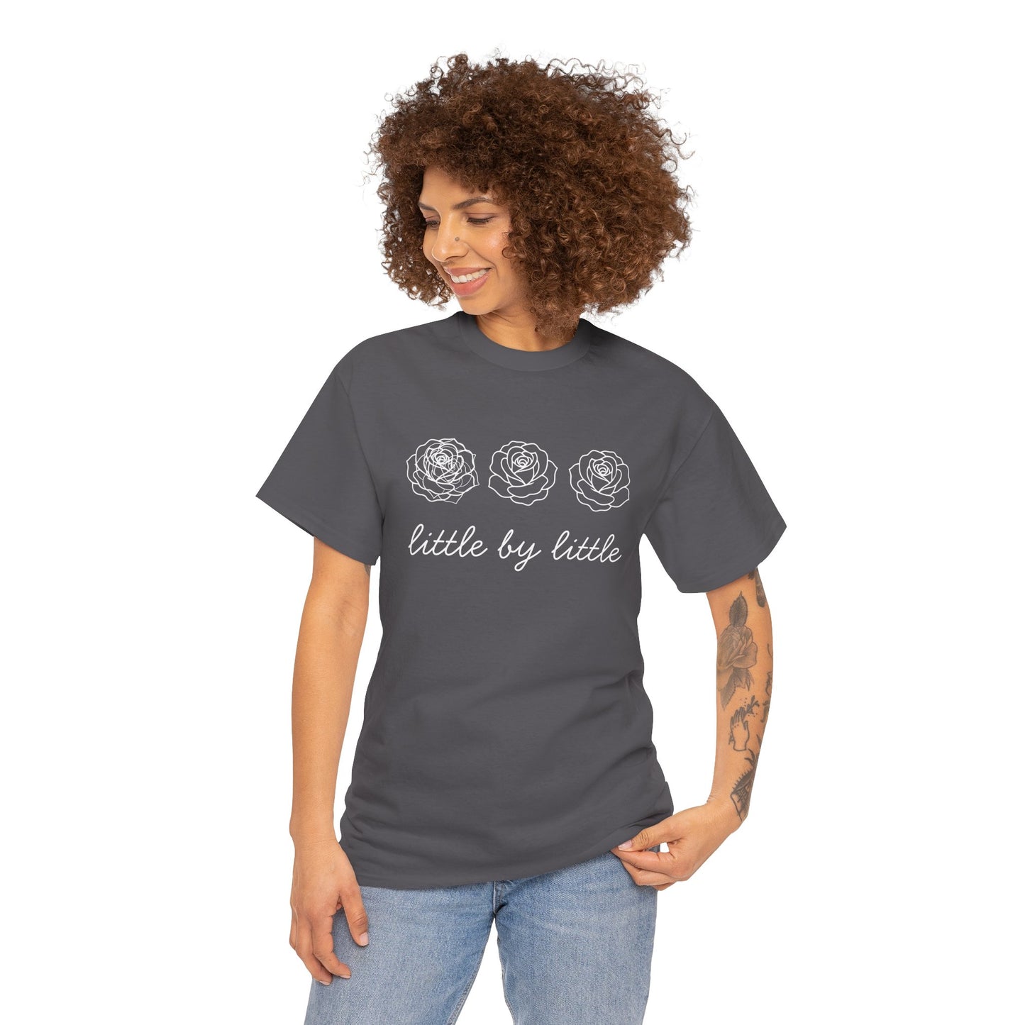 Little by little T-Shirt —white Printing