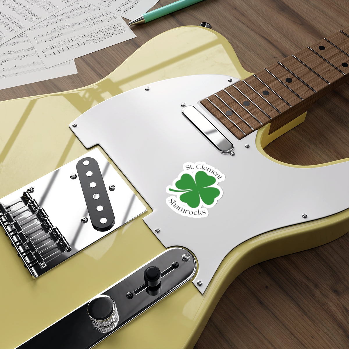 St. Clement Shamrocks Die-Cut Sticker