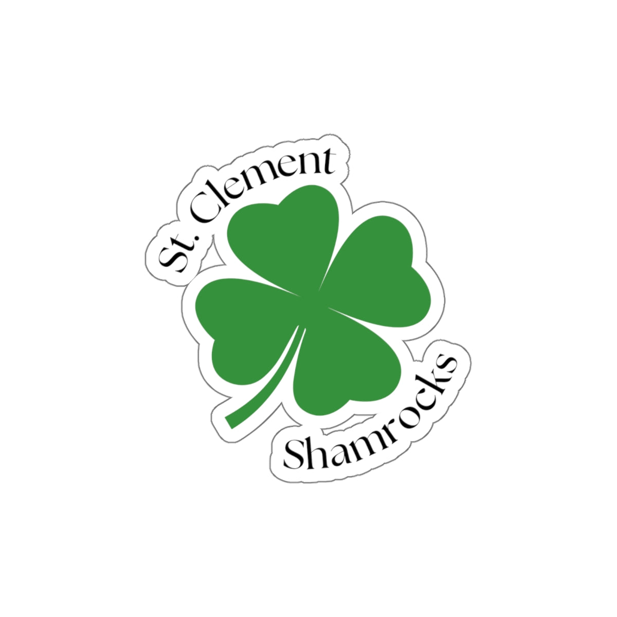 St. Clement Shamrocks Die-Cut Sticker