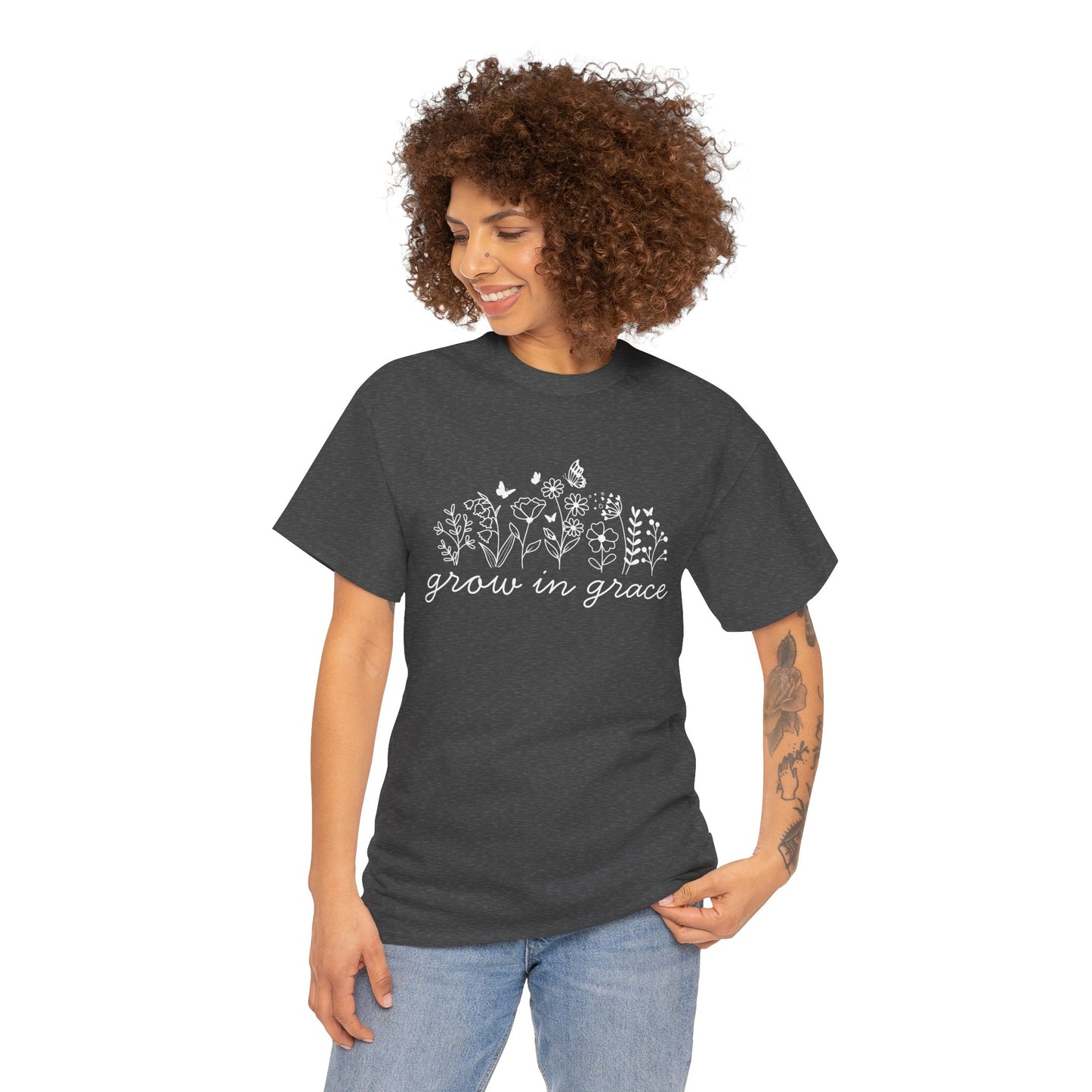 Grow in grace T-Shirt —white Printing