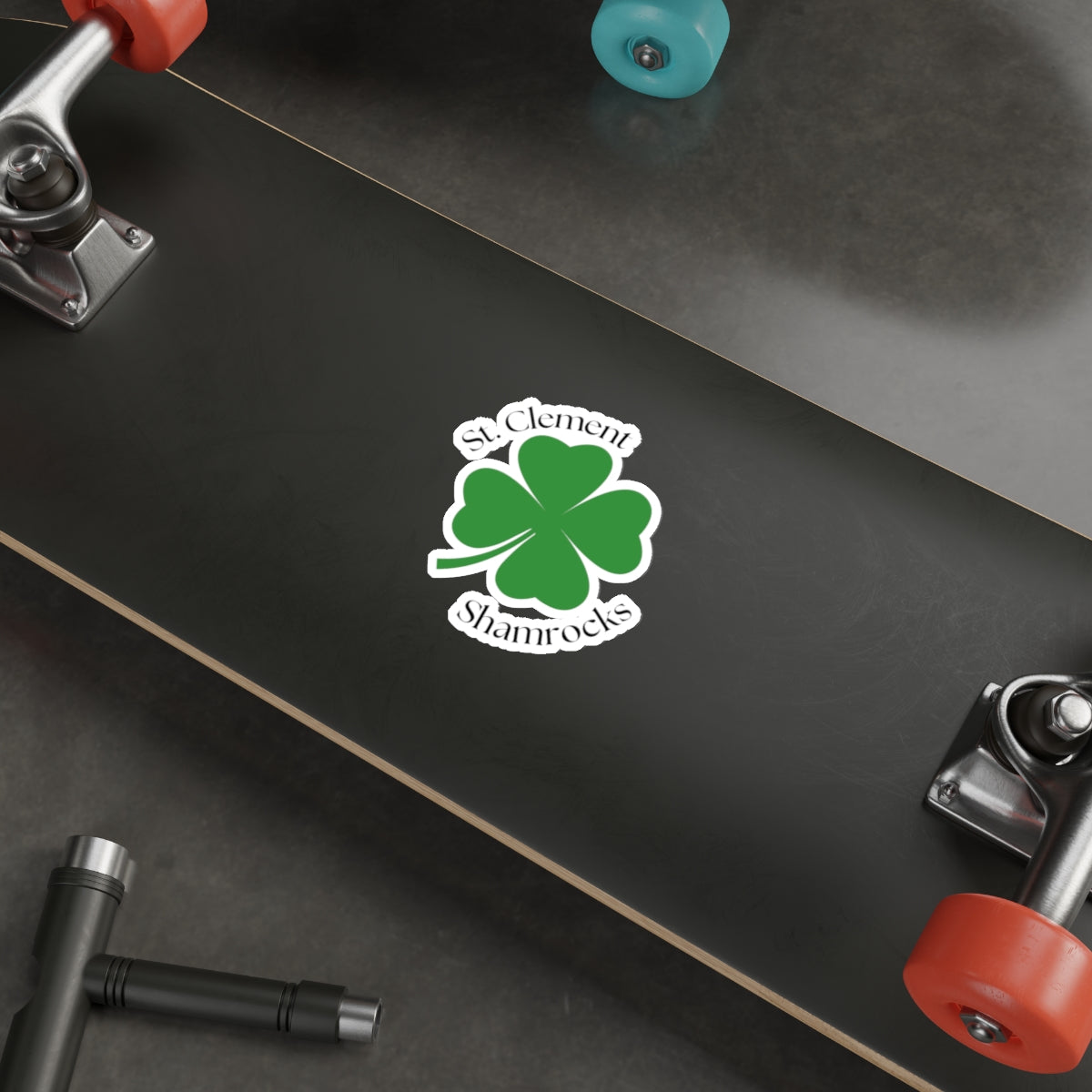 St. Clement Shamrocks Die-Cut Sticker