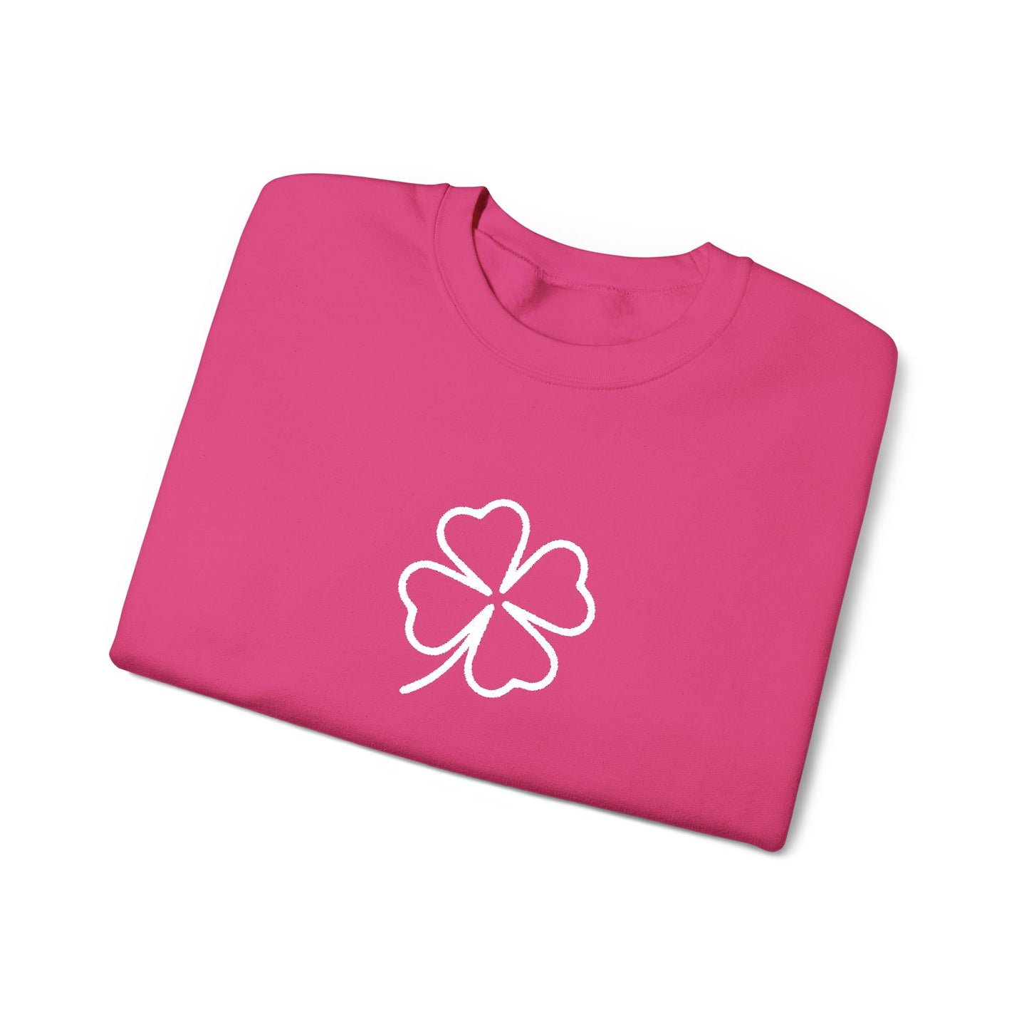 Shamrock Embroidered Crewneck Sweatshirt - White Stitching