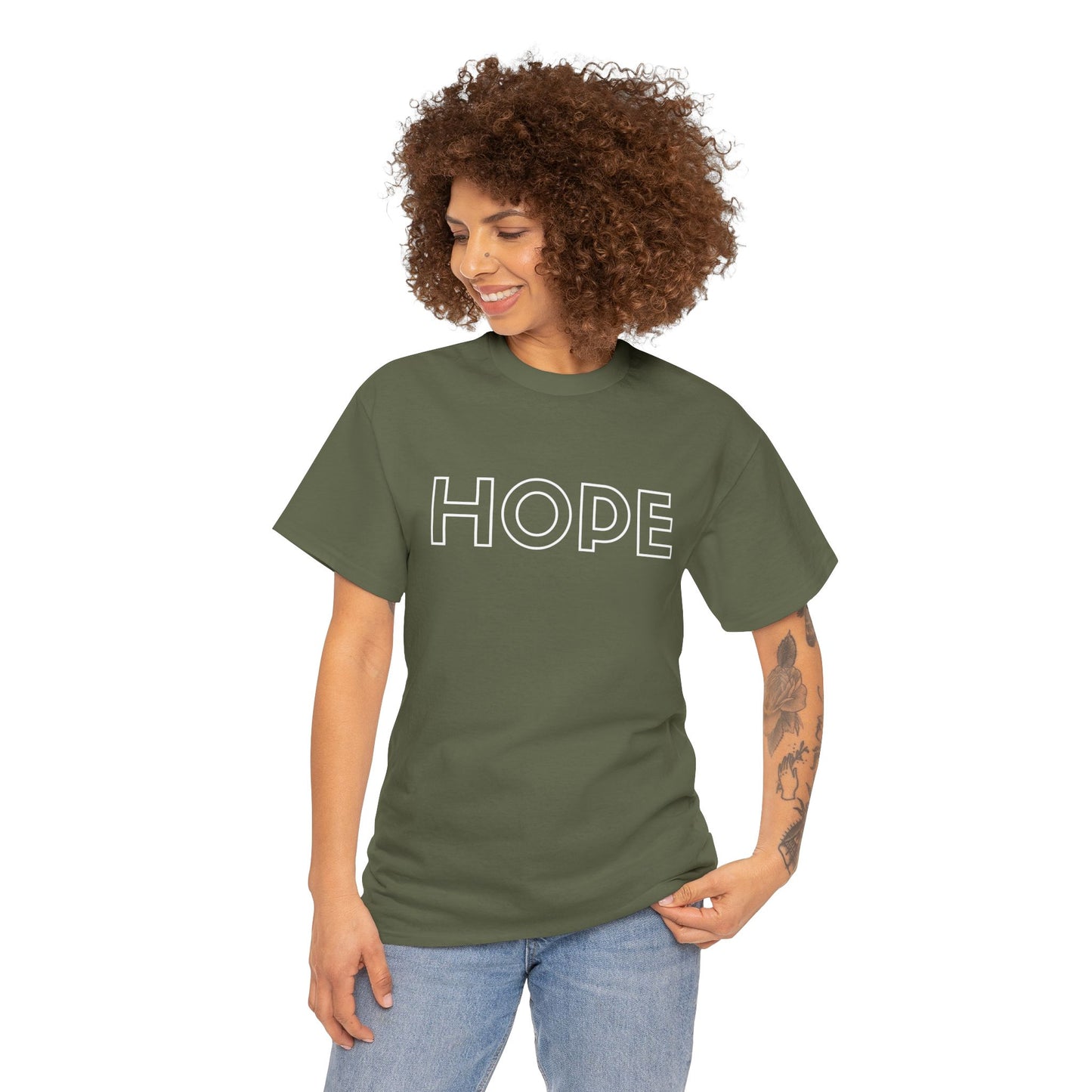 HOPE T-Shirt —white Printing