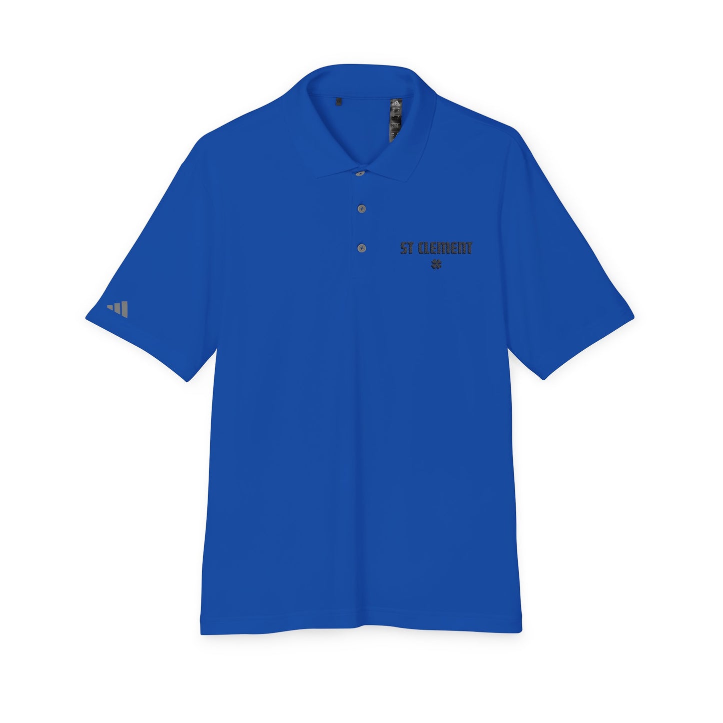 St. Clement Performance Polo — Lightweight Athletic Golf Shirt BLACK stitching