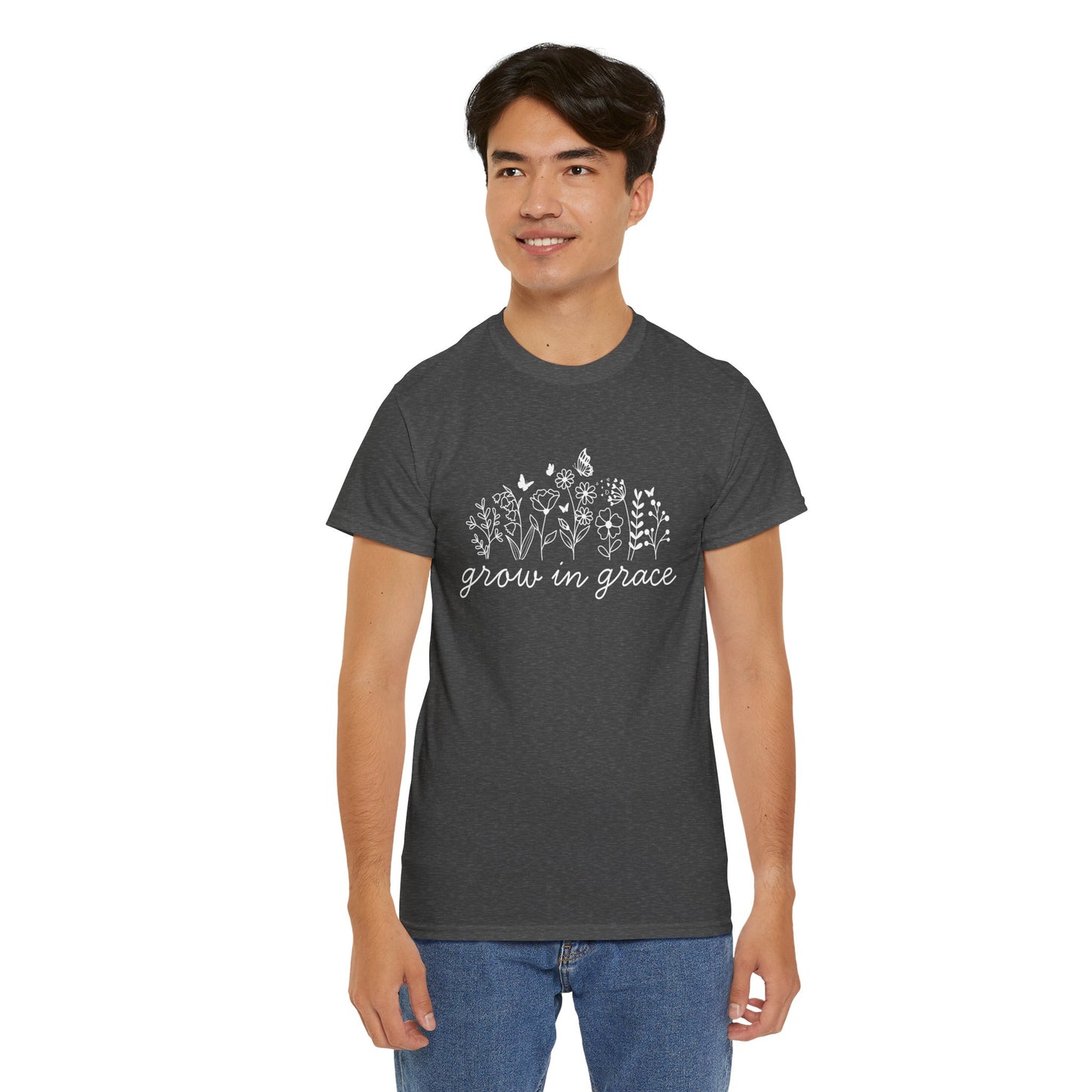 Grow in grace T-Shirt —white Printing