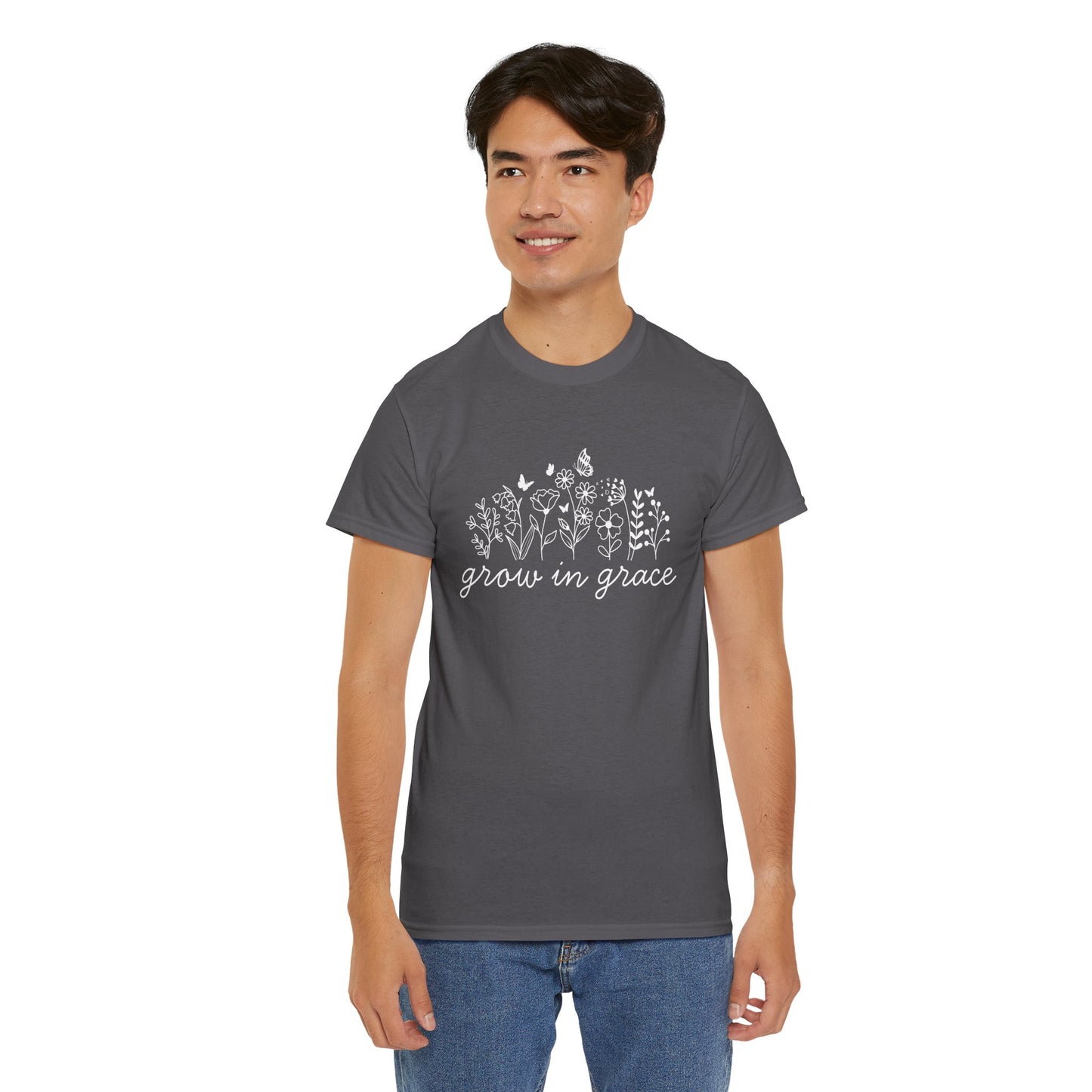 Grow in grace T-Shirt —white Printing