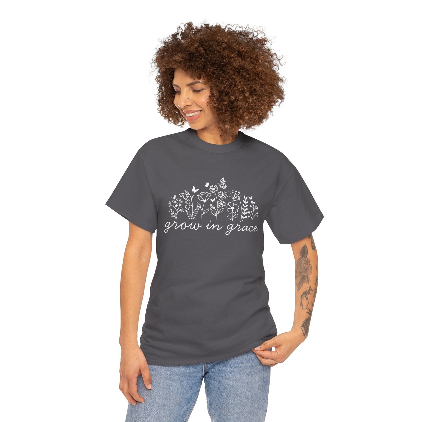 Grow in grace T-Shirt —white Printing