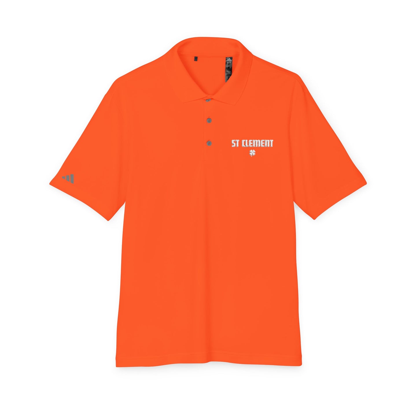 St. Clement Performance Polo — Lightweight Athletic Golf Shirt WHITE stitching