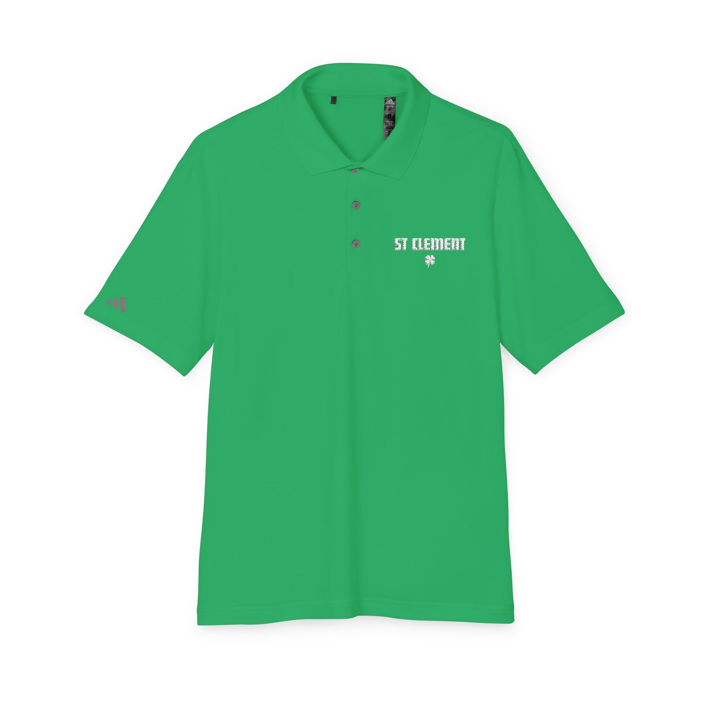 St. Clement Performance Polo — Lightweight Athletic Golf Shirt WHITE stitching