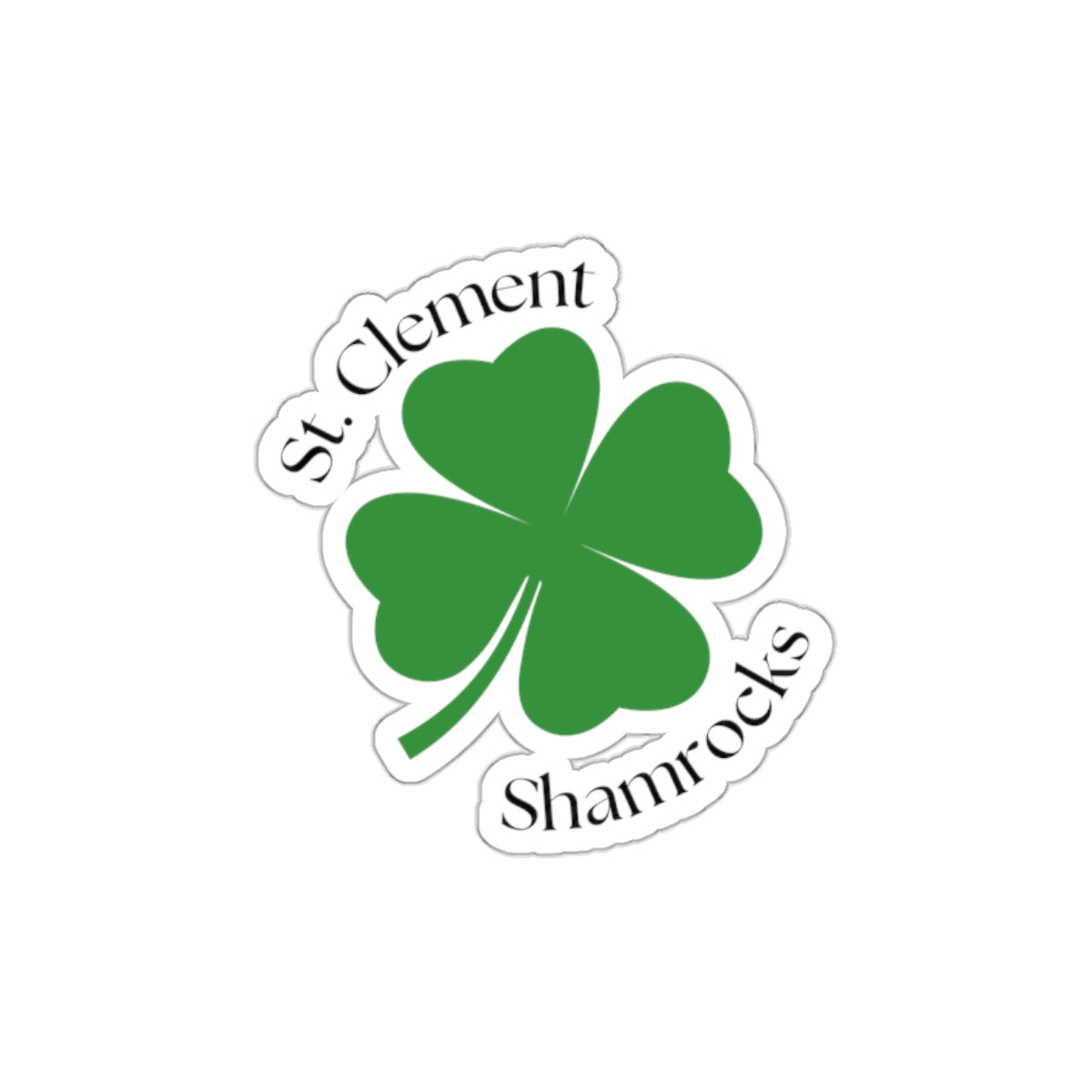 St. Clement Shamrocks Die-Cut Sticker