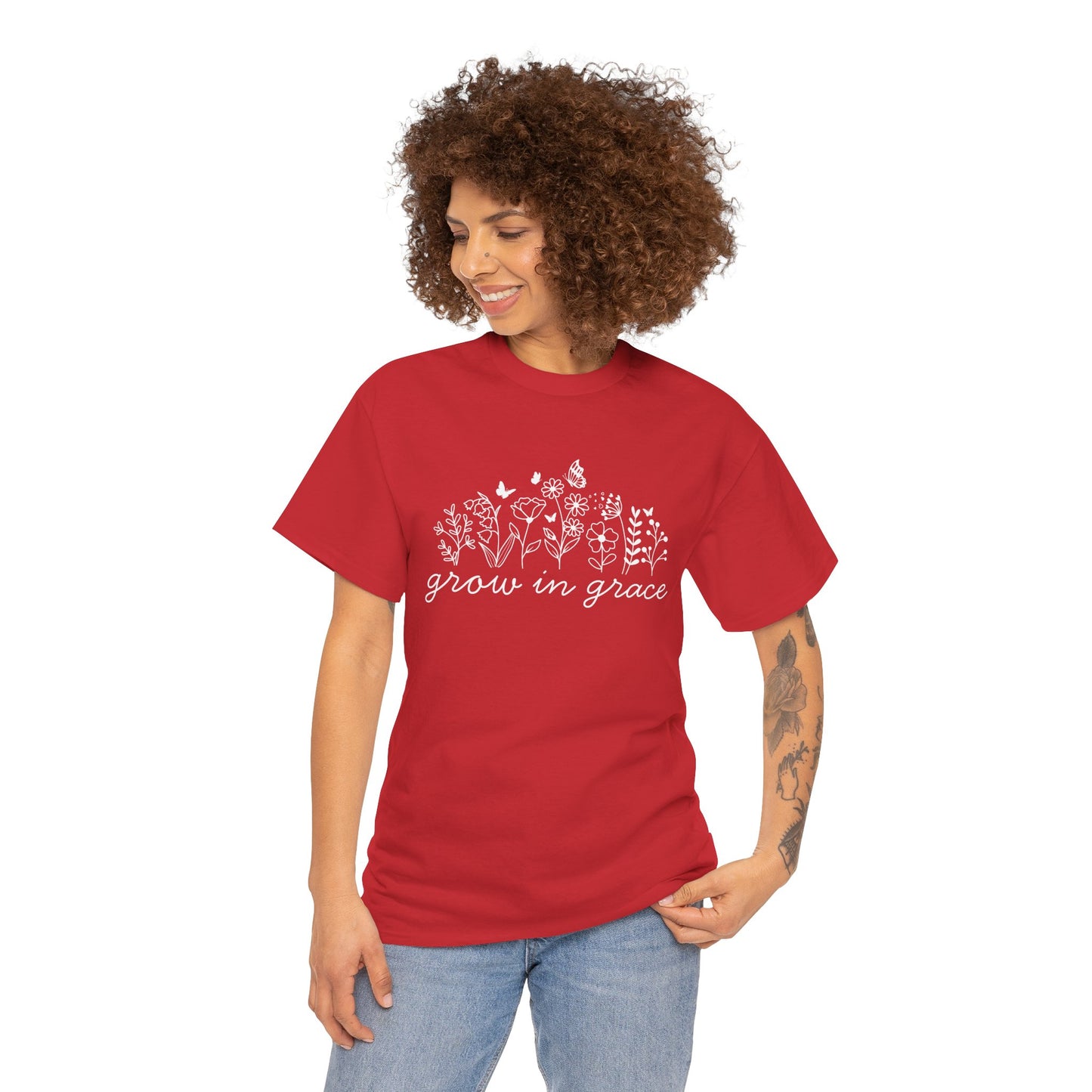 Grow in grace T-Shirt —white Printing