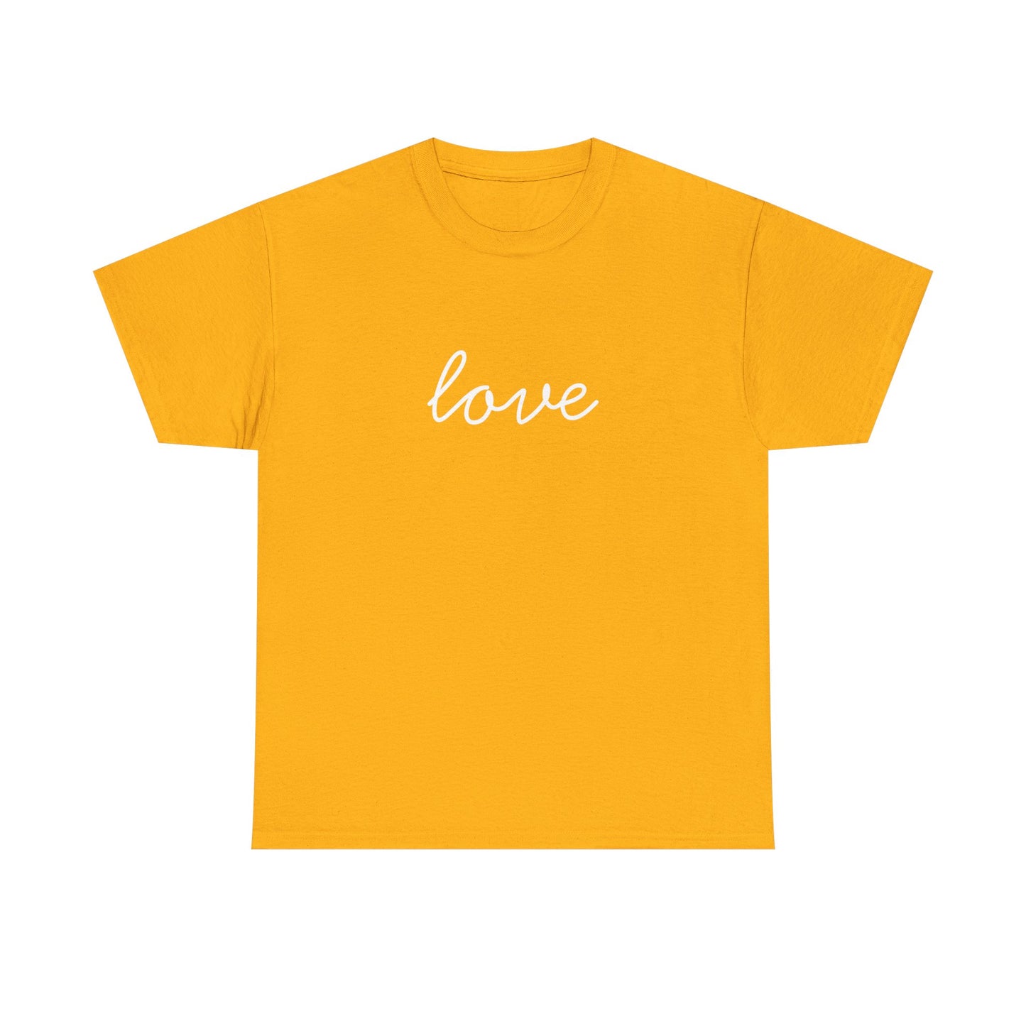 Love Script T-Shirt —white Printing
