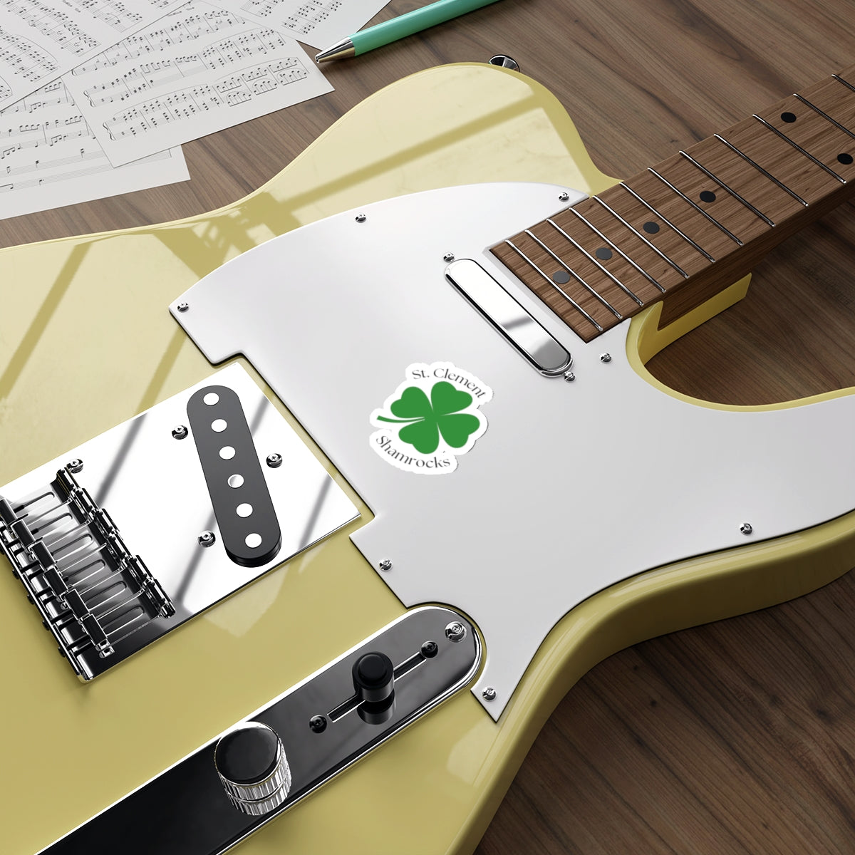 St. Clement Shamrocks Die-Cut Sticker