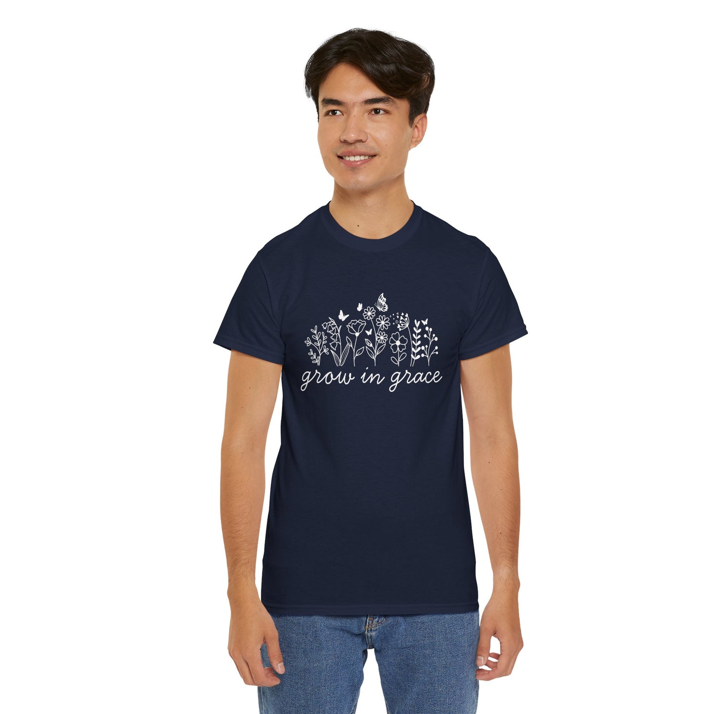 Grow in grace T-Shirt —white Printing