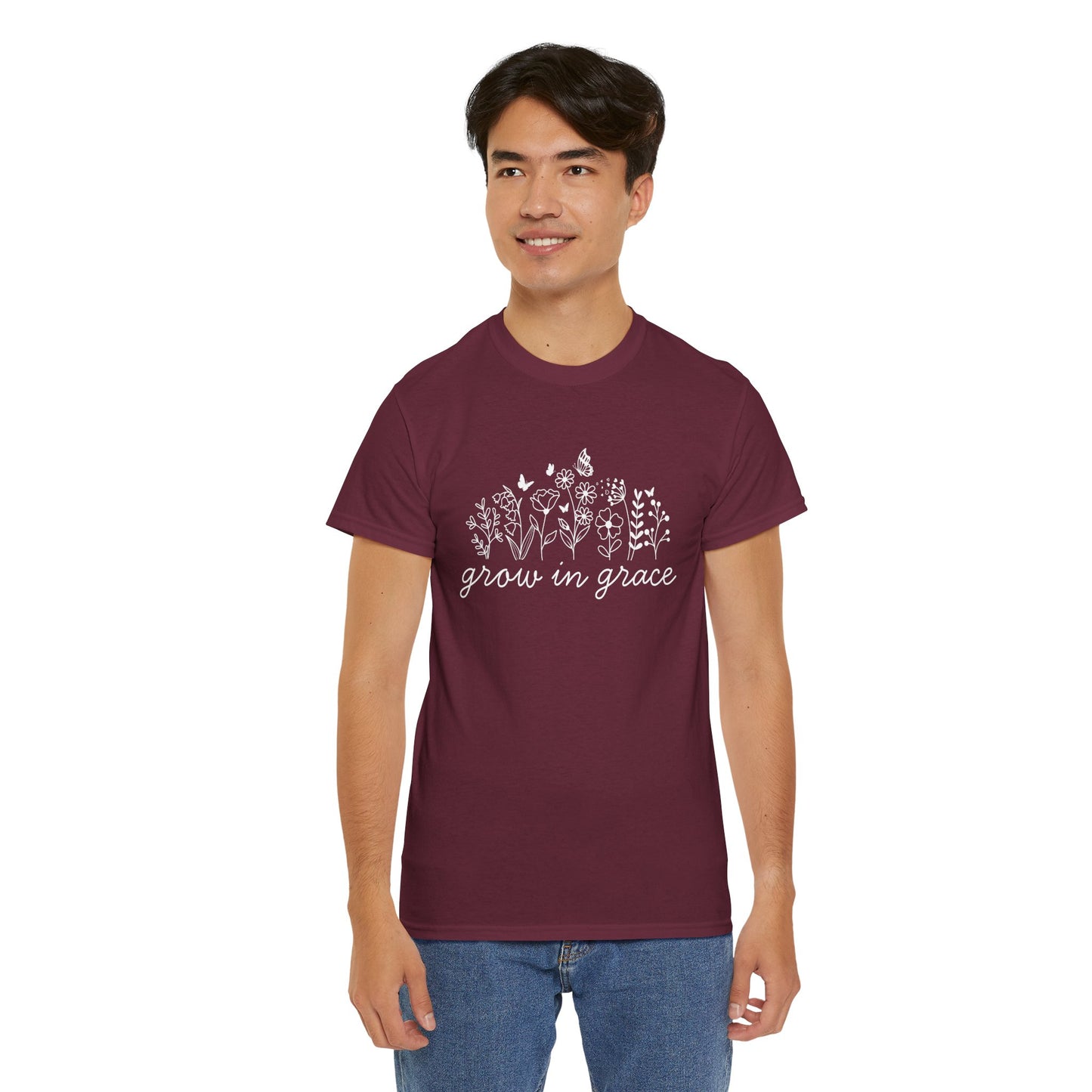 Grow in grace T-Shirt —white Printing