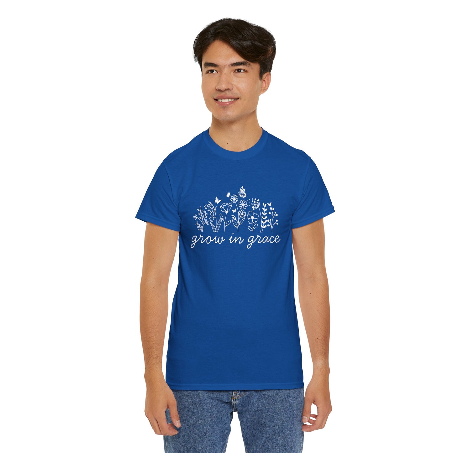 Grow in grace T-Shirt —white Printing
