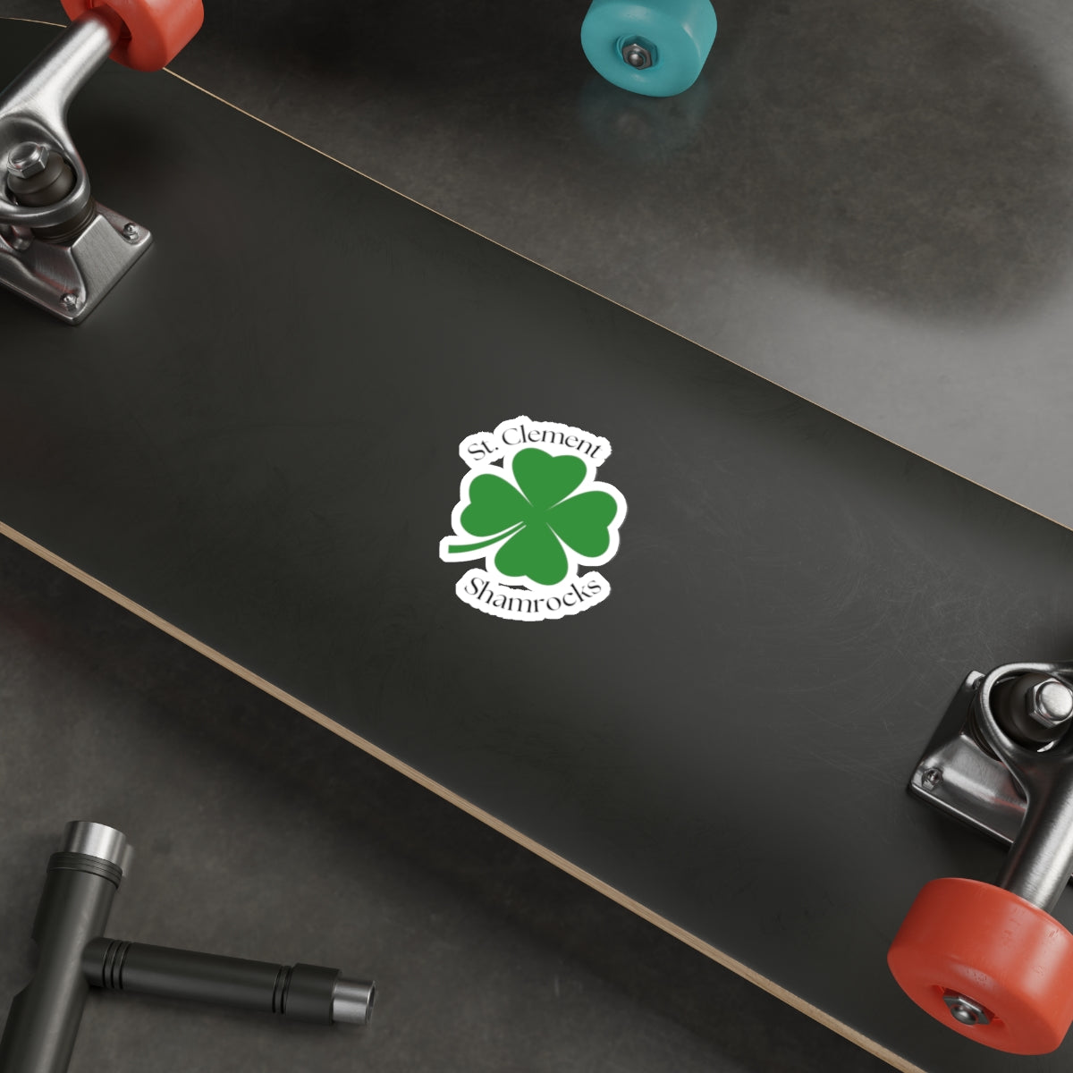 St. Clement Shamrocks Die-Cut Sticker