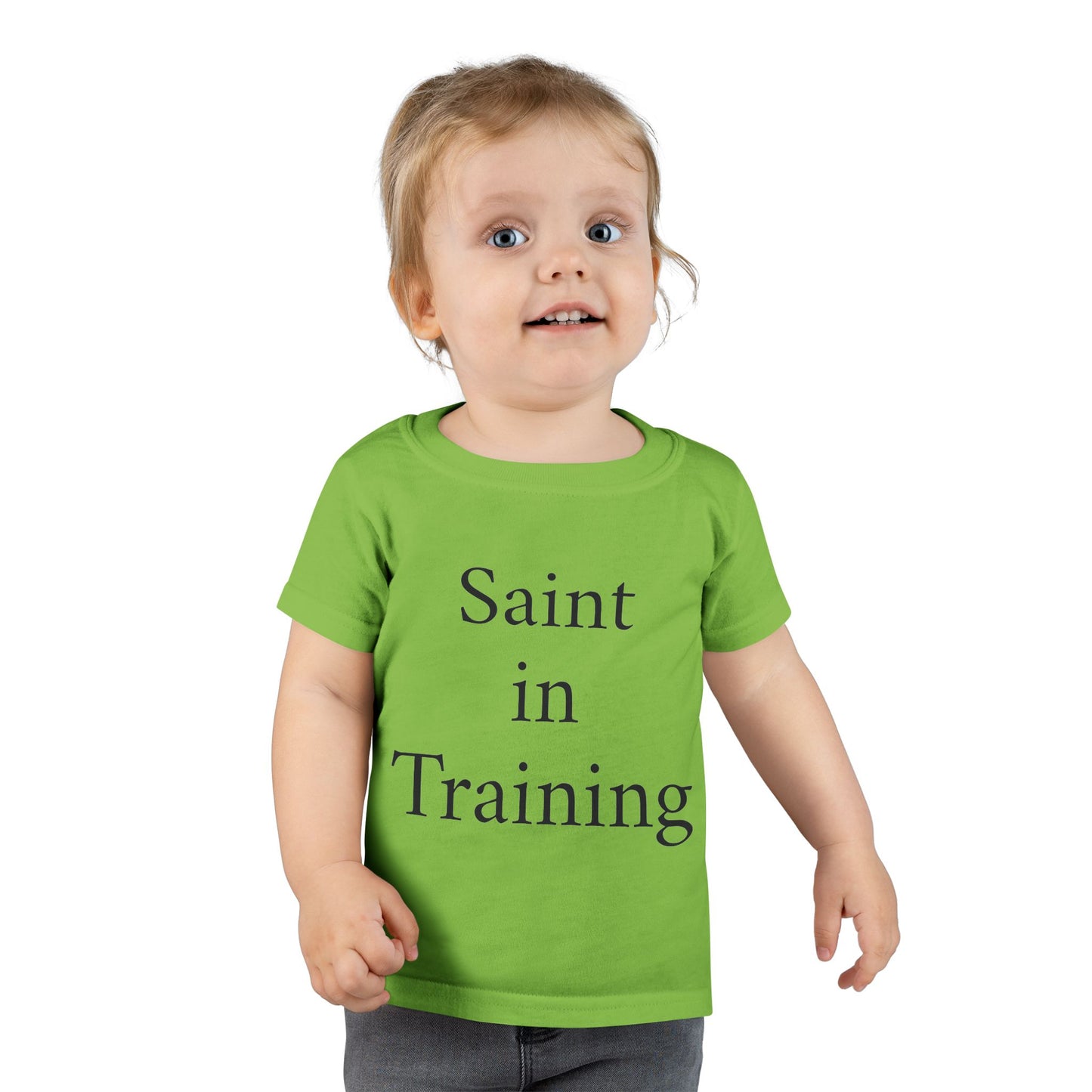 Toddler T-Shirt - "Saint in Training" Cute Catholic Baby Tee