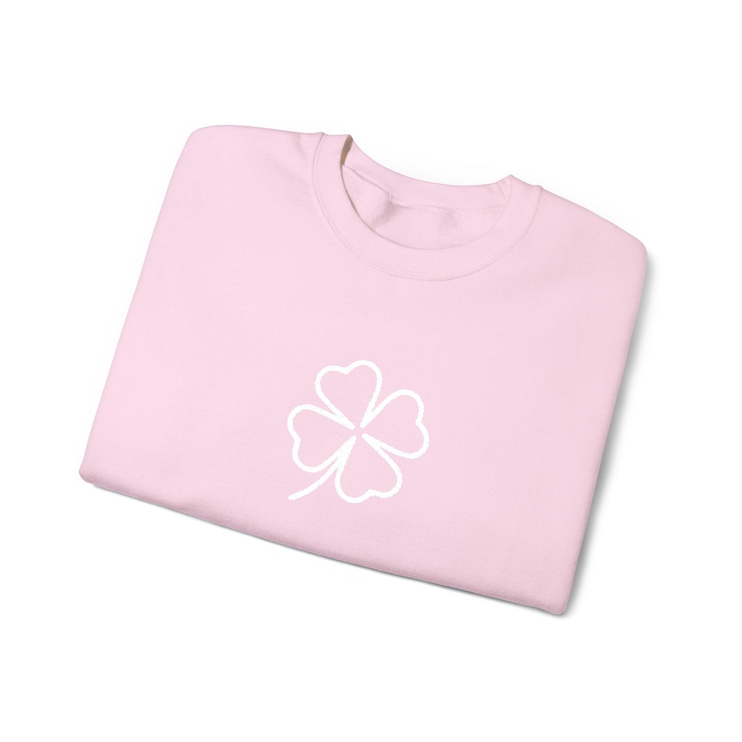 Shamrock Embroidered Crewneck Sweatshirt - White Stitching