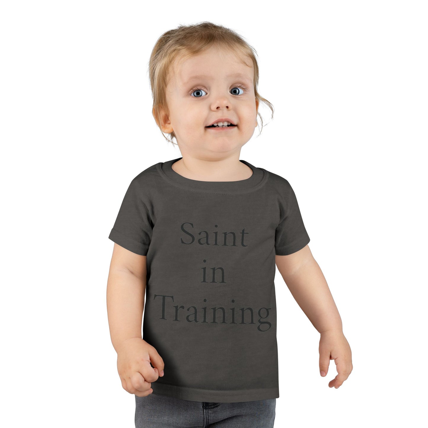 Toddler T-Shirt - "Saint in Training" Cute Catholic Baby Tee